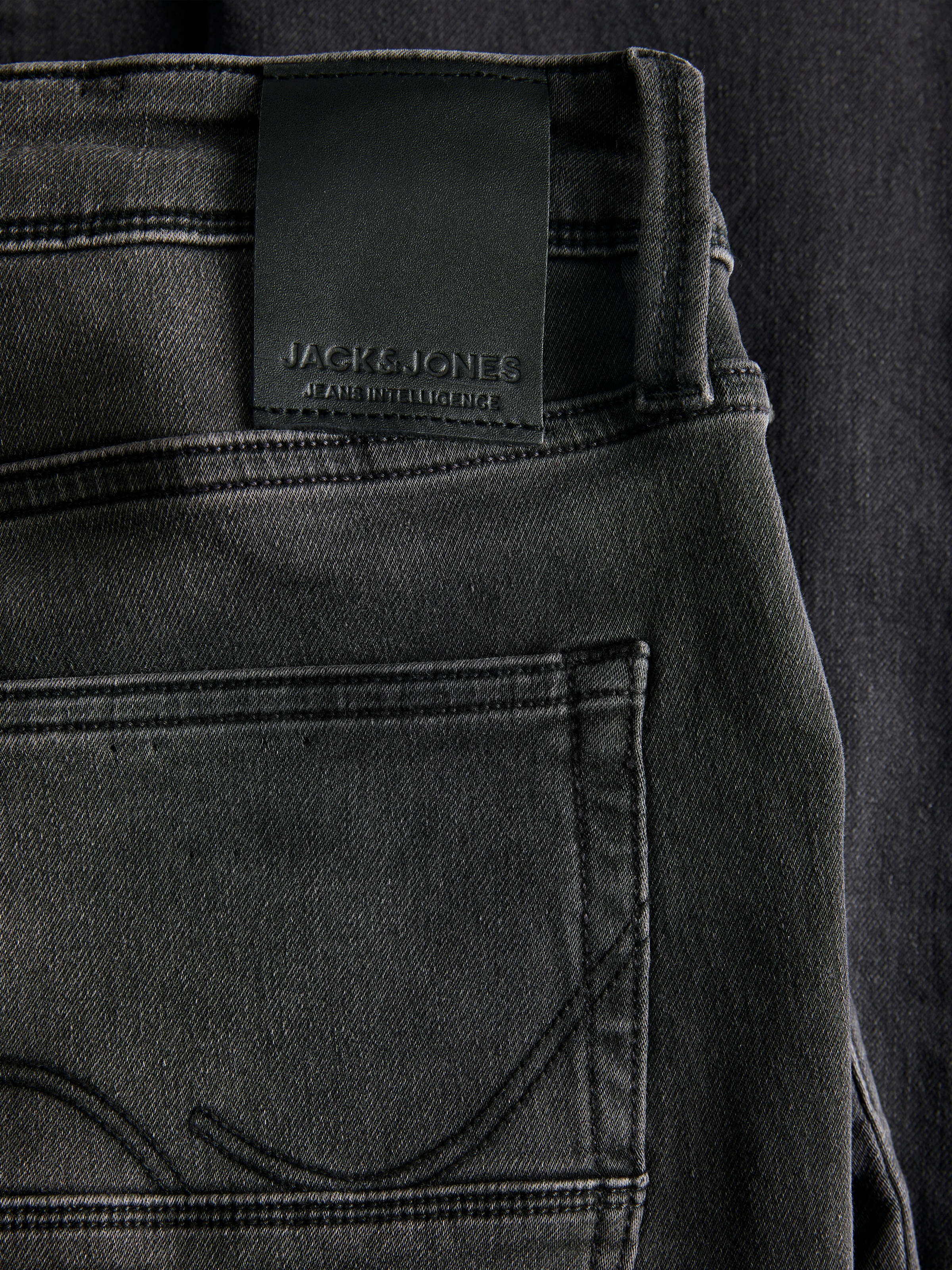 Jack & Jones Tapered-fit-Jeans »JJIMIKE mit Stretch, Used-Look und bequemer Passform« mit Abriebeffekten