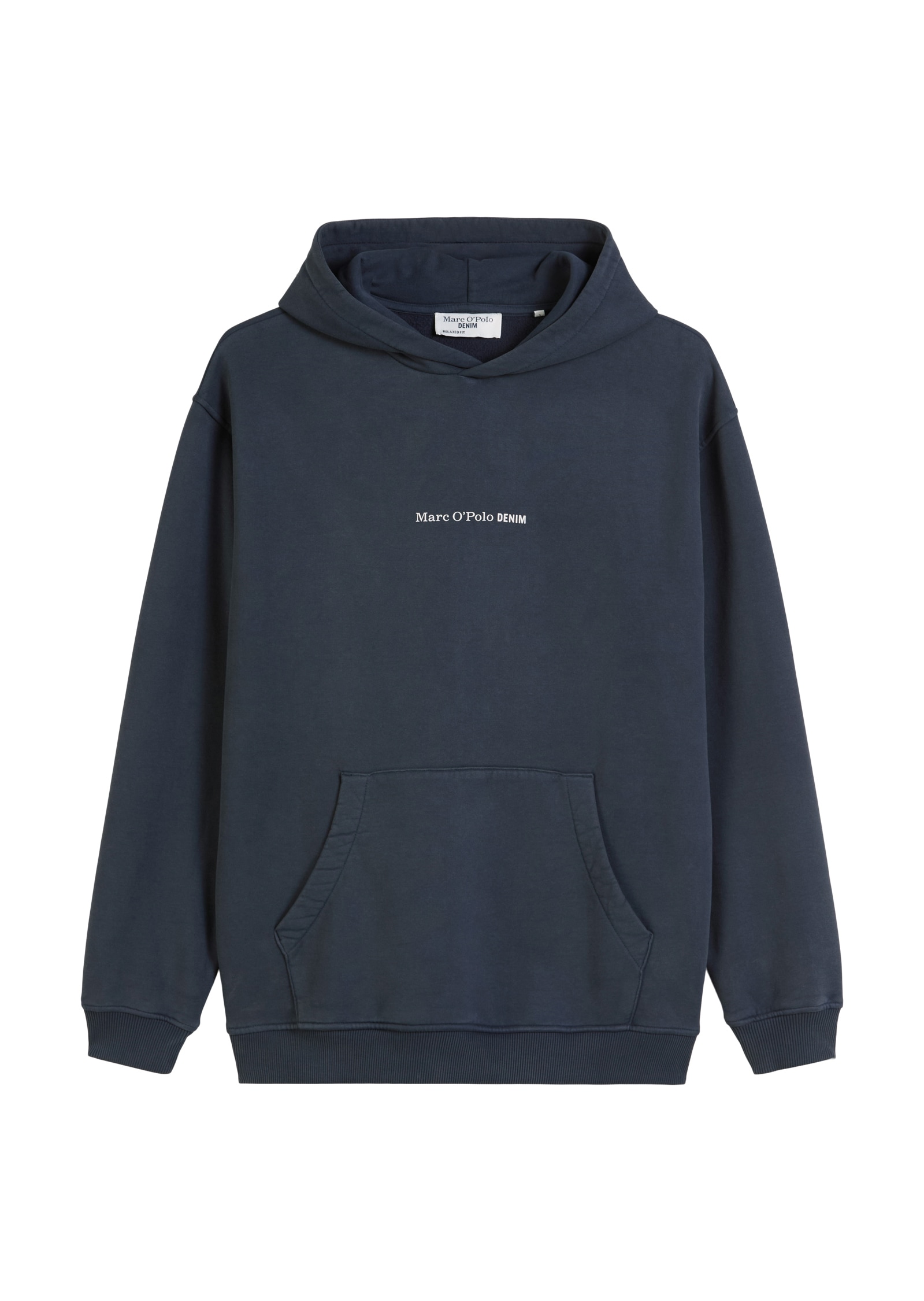 Marc O'Polo DENIM Hoodie, relaxed fit, Kängurutasche, Logoschriftzug