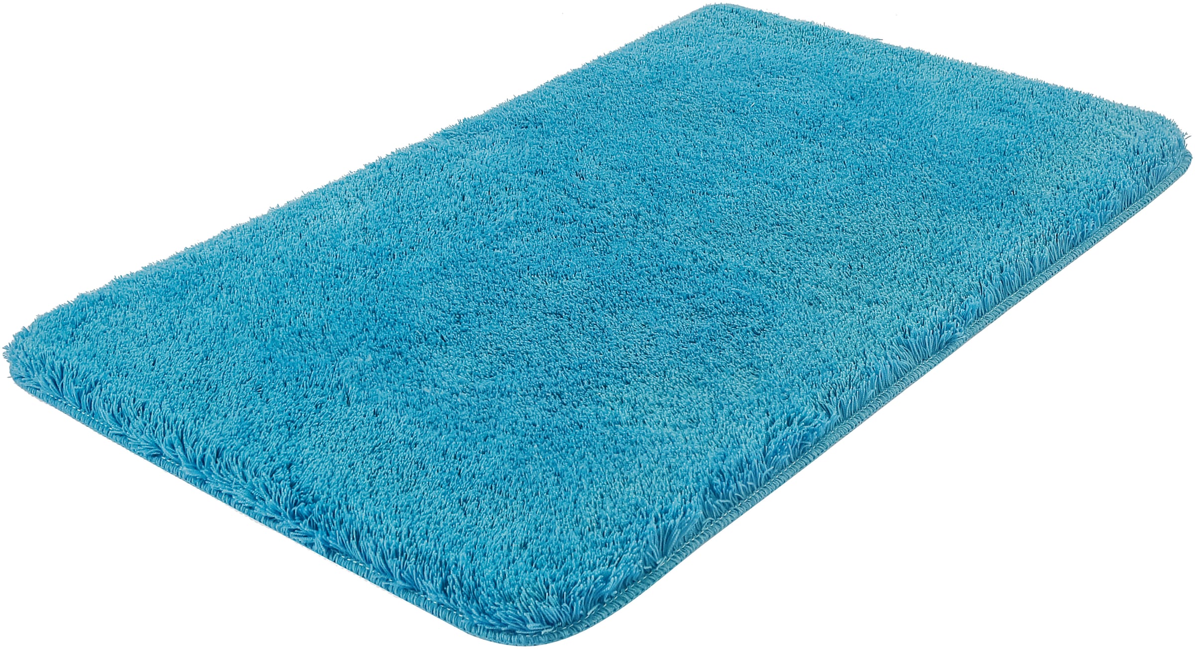 my home Badematte »Merida, Badvorleger, Badezimmer Teppich« Höhe 32 mm rutschhemmend beschichtet fußbodenheizungsgeeignet | schnell trocknend | strapazierfähig Badteppich, Uni Farben, rechteckig, rund & als 2-tlg. Set erhältlich