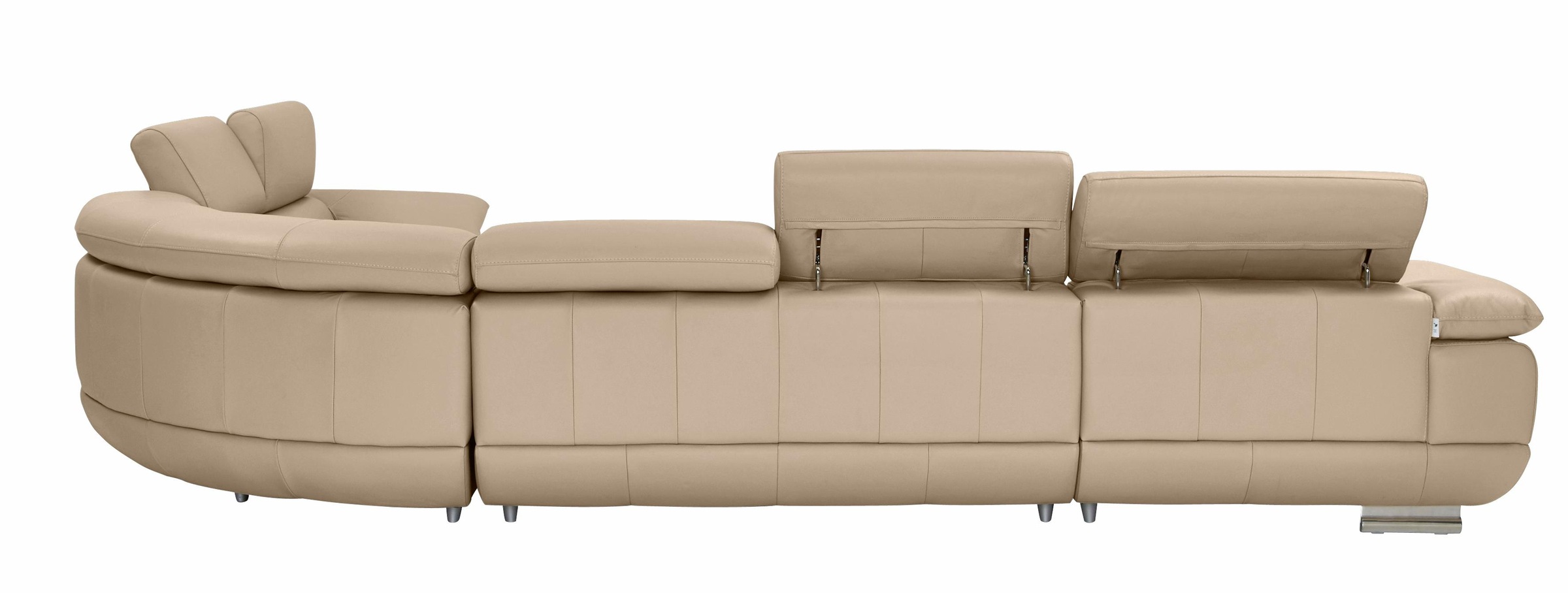 CALIA ITALIA Wohnlandschaft »Magic, italienisches Sofa zum Träumen, erstklassiger Sitzkomfort«, verstellbaren Kopfstützen zum Relaxen, in 2 Lederqualitäten, U-Form