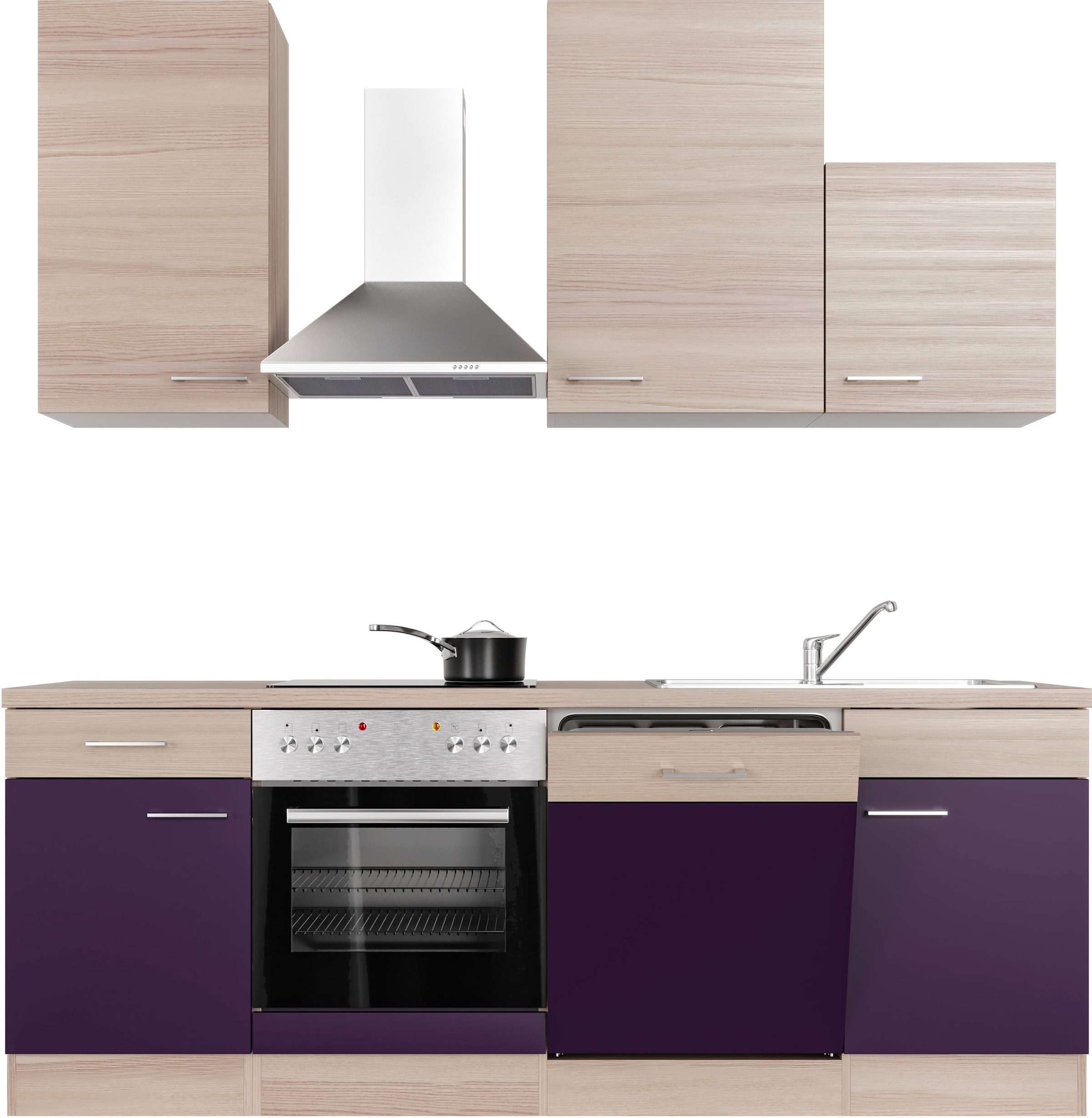 Flex-Well Küche Farbvarianten 220 »Portland«, viele OTTO Breite mit bei E-Geräten, wahlw. cm, online erhältlich