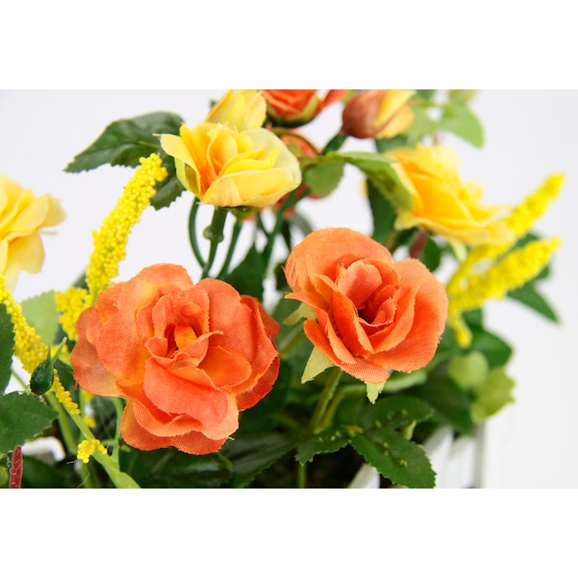 bestellen »Wildrosen Zaun«, I.GE.A. Seidenblumen Rosenblätter Blumen bei Rosenbusch Kunstblume im OTTO Künstliche