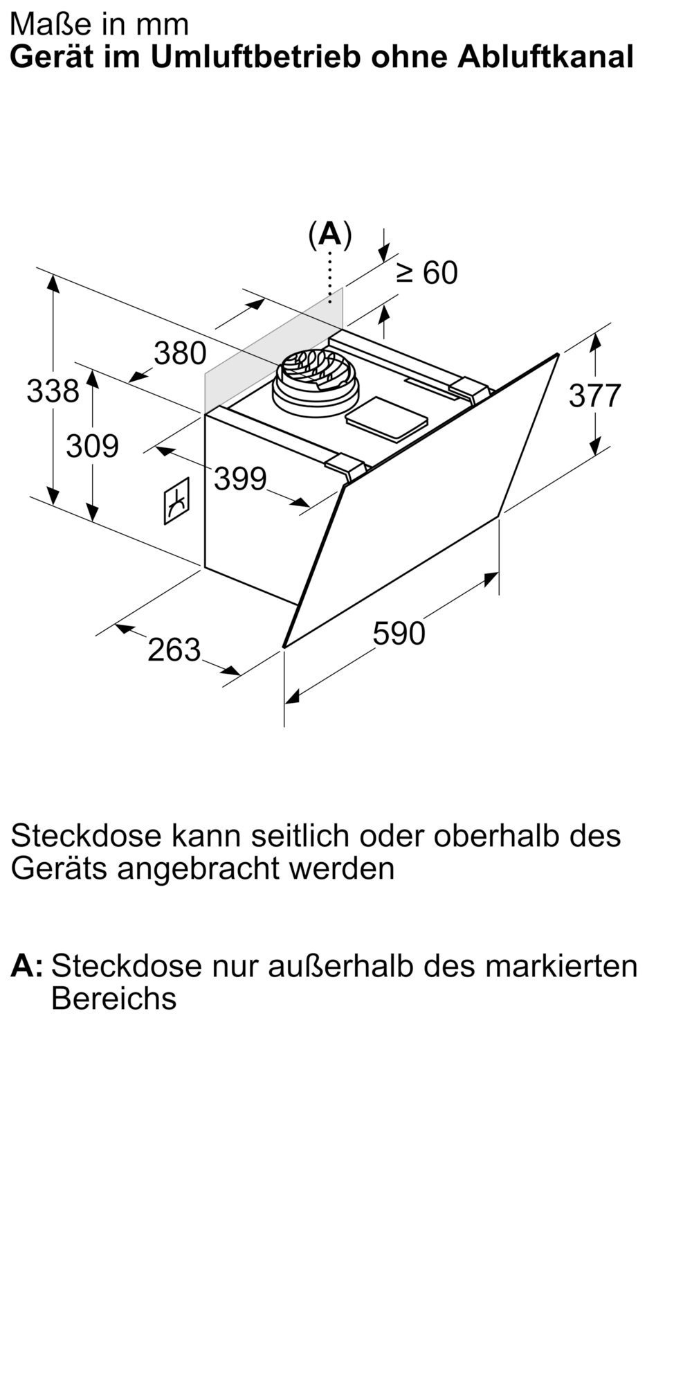 BOSCH Wandhaube »DWK65DF61« Serie Serie 4