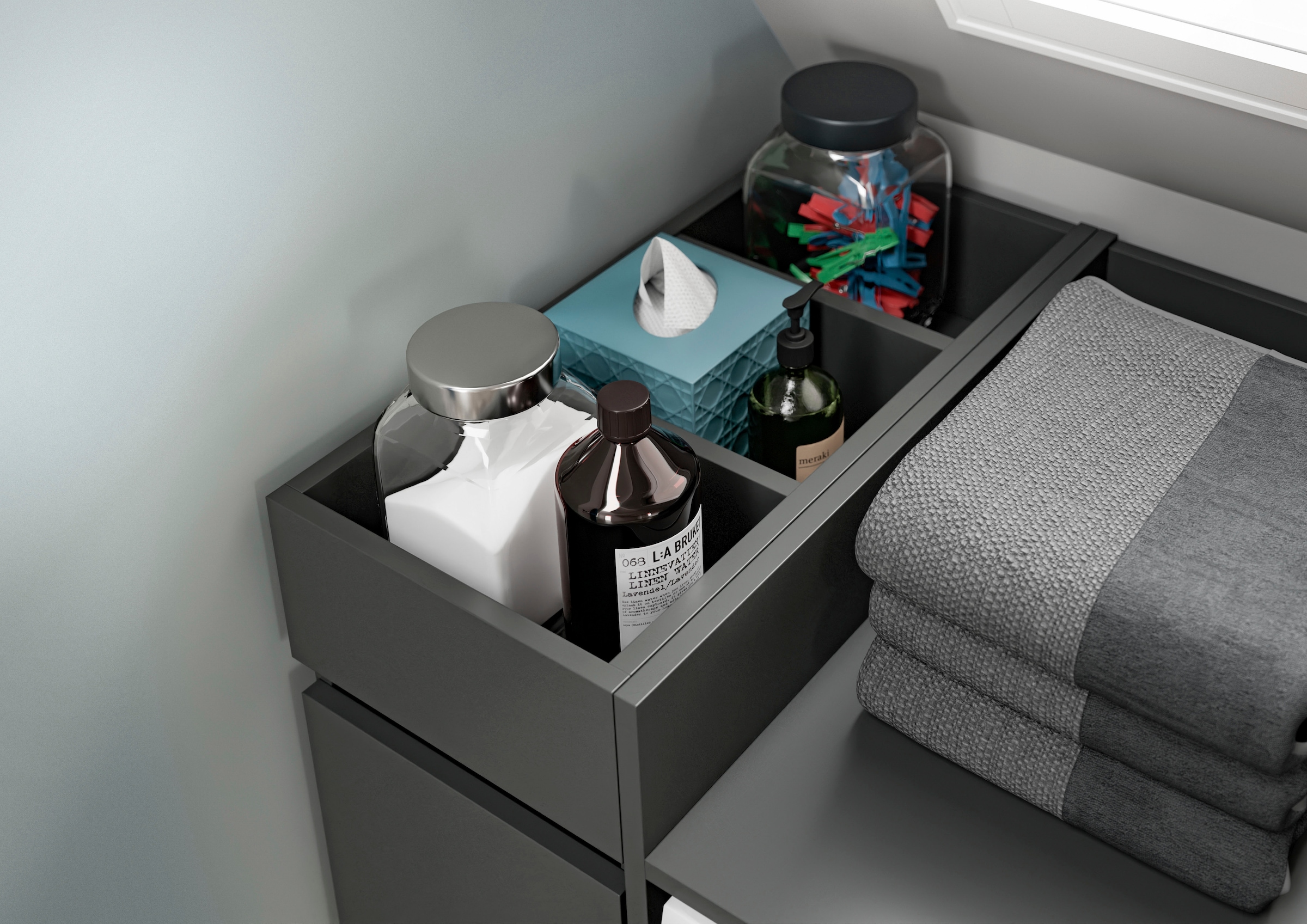 welltime Anbauregal »FALAS, TOPSELLER!, Höhe 101cm, Apothekerauszug, 3 offene Ablagefächer« in verschiedenen Farben erhältlich, 1 Stk. tlg. Anstellregal, Regal, Schrank, Badzimmerschrank, Minischrank, Organizer