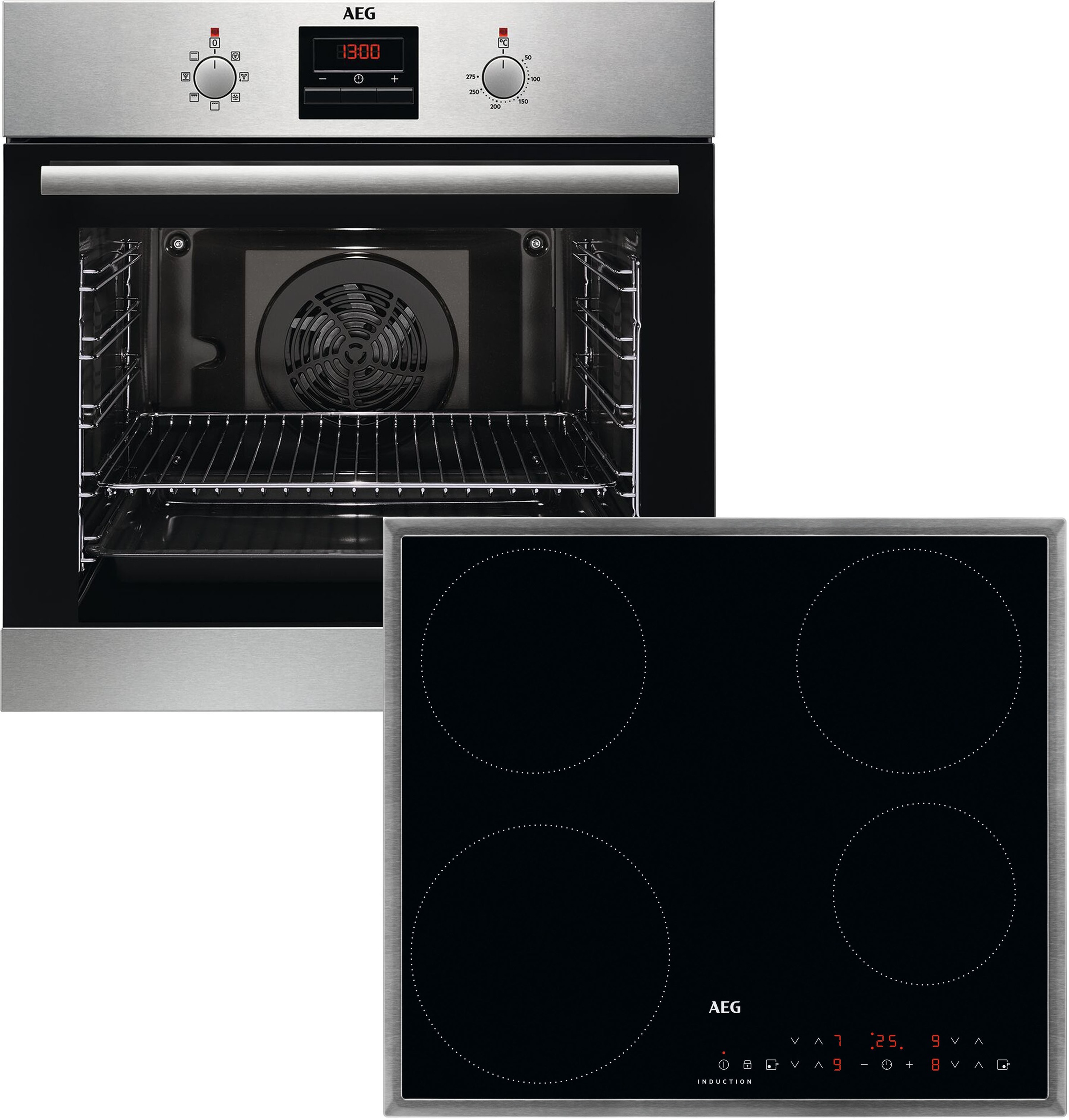 AEG Backofen-Set »BES33101ZM«, mit Teleskopauszug nachrüstbar