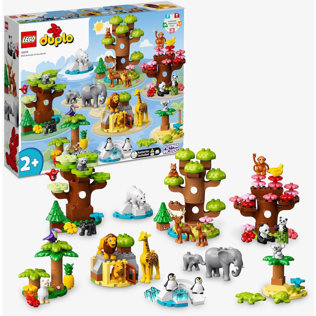 LEGO® Konstruktionsspielsteine »Wilde Tiere der Welt (10975), LEGO® DUPLO«, (142 St.)