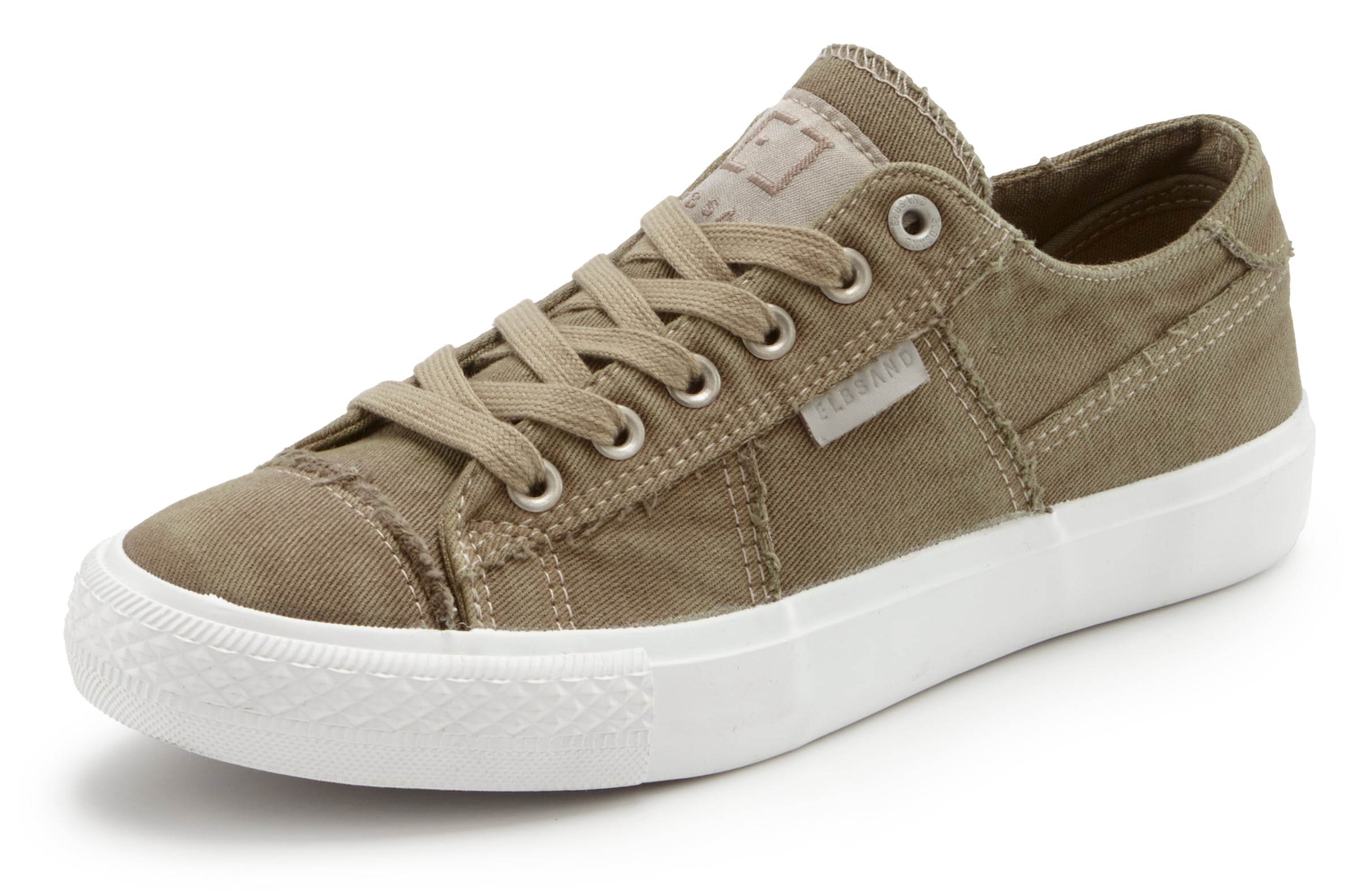 Elbsand Sneaker »Schnürschuh, Stoffschuhe, Textilschuhe, Turnschuh, Freizeitschuh«  Schnürhalbschuh aus Textil in modernem Used-Look VEGAN