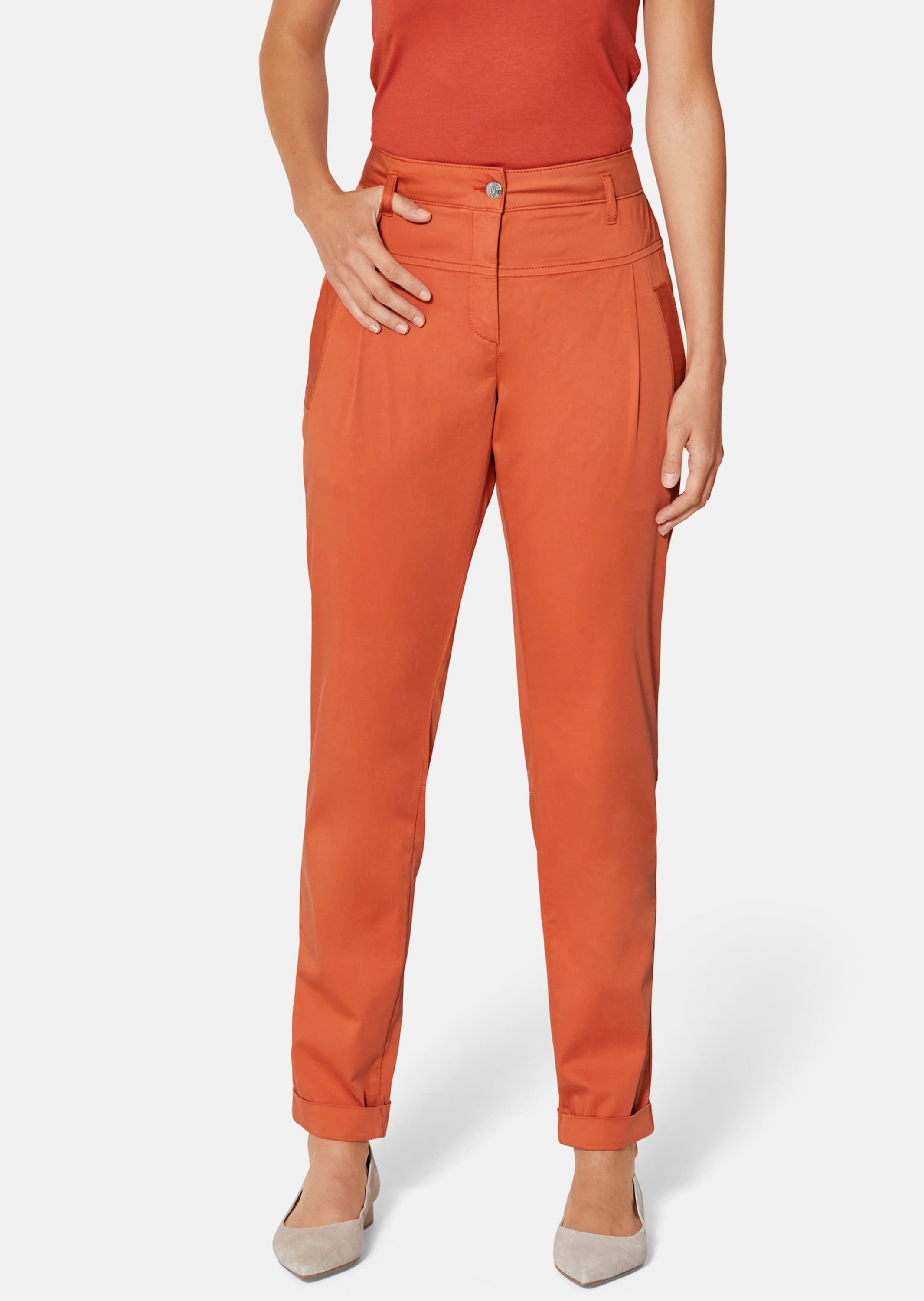MADELEINE Chinohose »Hose Chino-Hose mit Bundfalten«