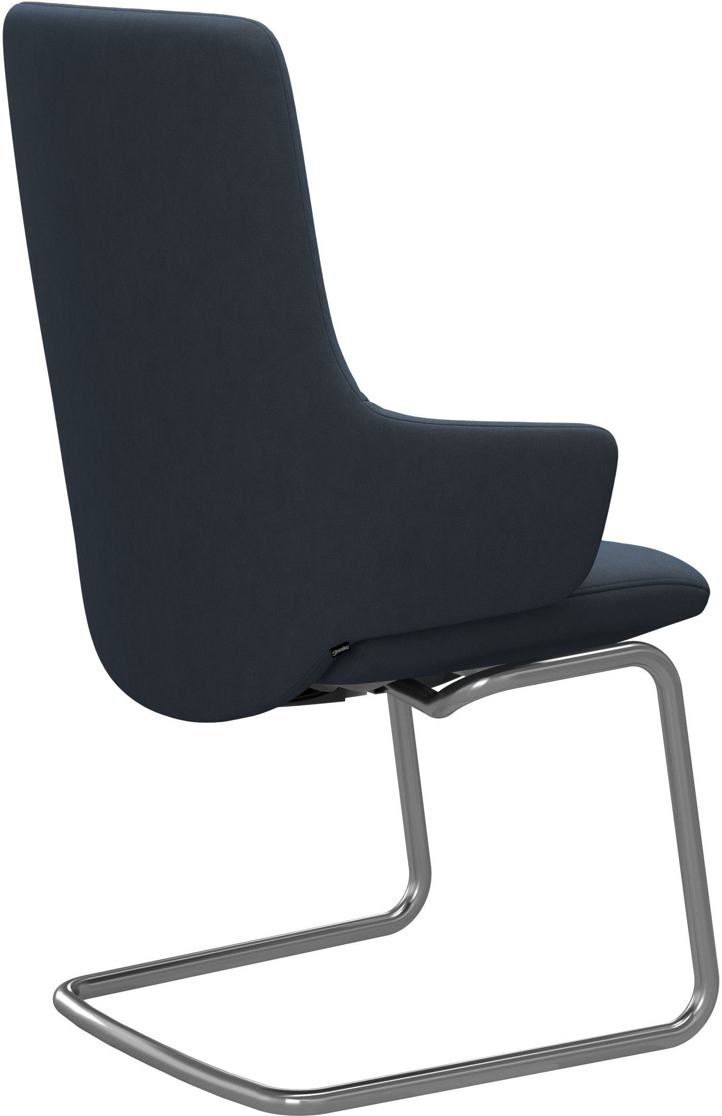Stressless® Polsterstuhl »Laurel«, Microfaser DINAMICA, High Back mit Armlehne, Größe L, mit Beinen aus Stahl in Schwarz matt