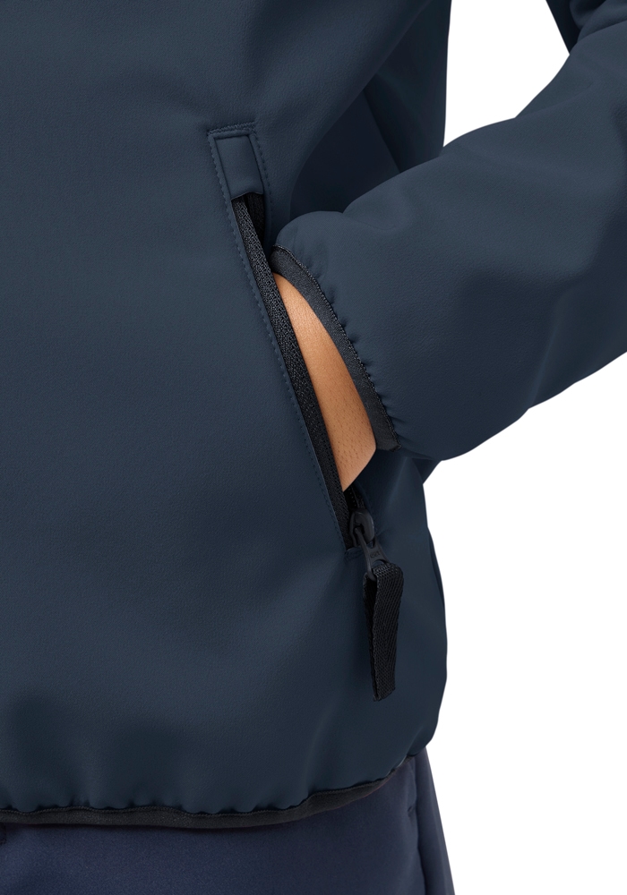 Jack Wolfskin Softshelljacke »FOURWINDS JACKET KIDS« mit Kapuze