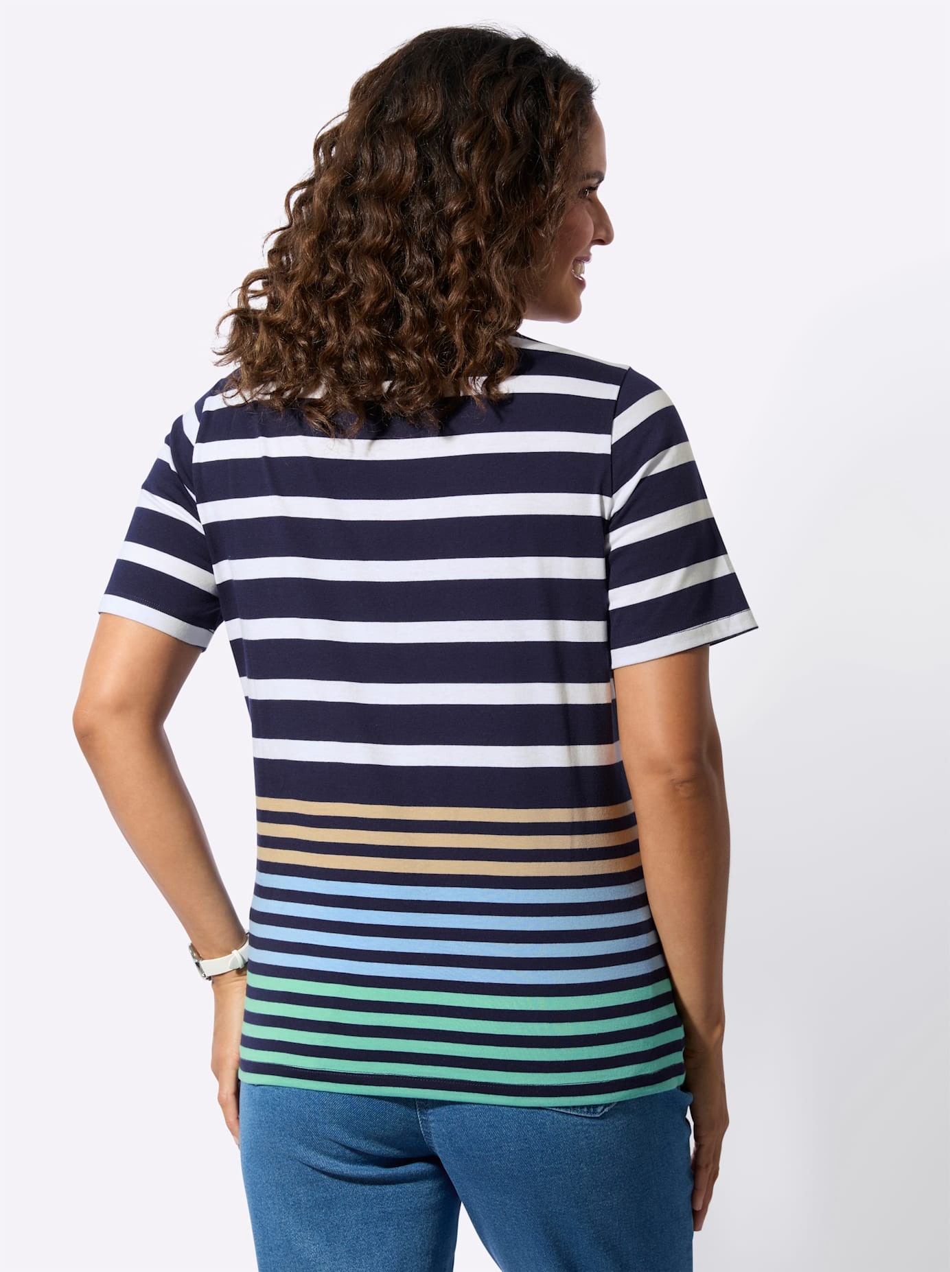 Casual Looks Kurzarmshirt »Ringelshirt« 1 tlg.