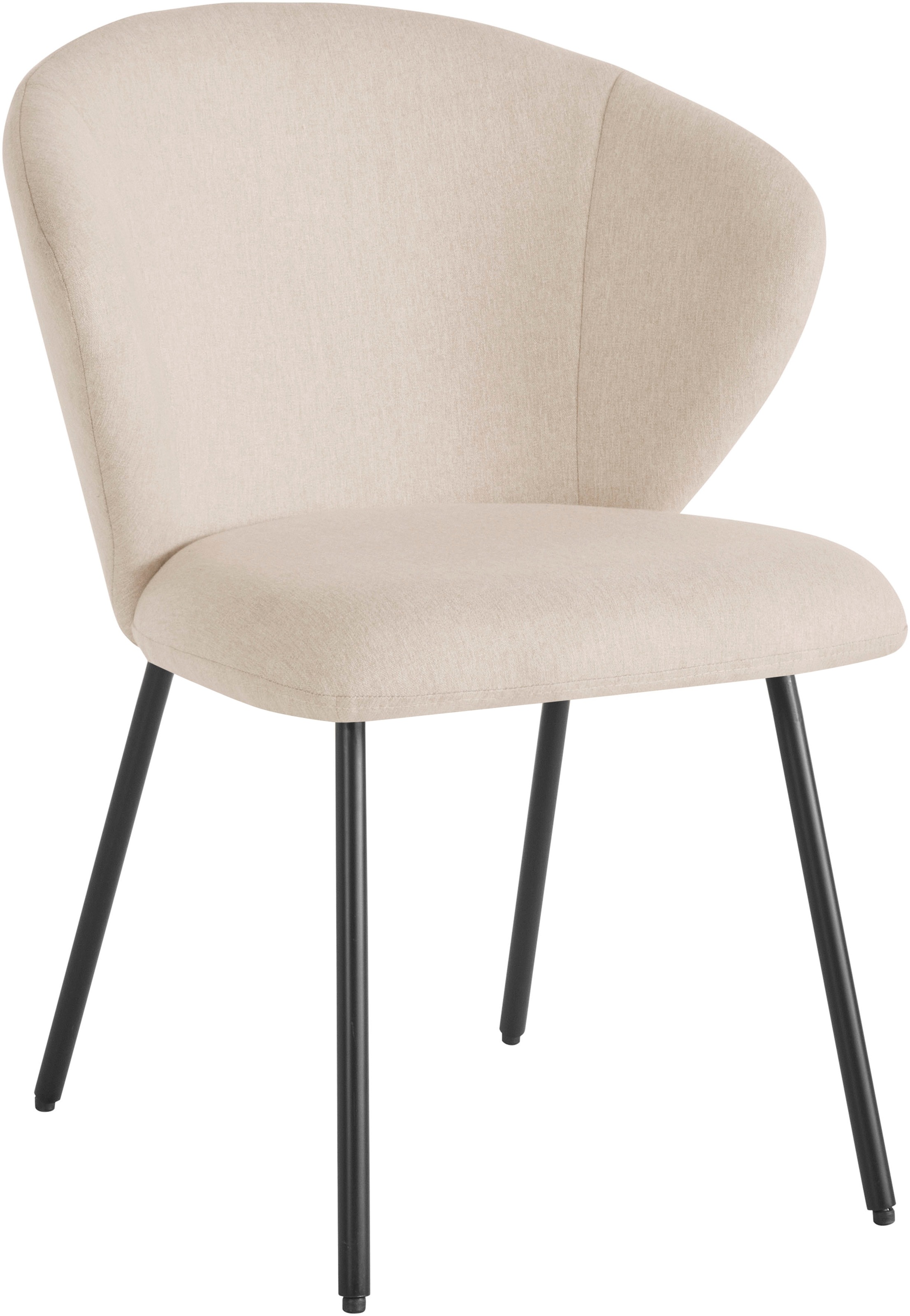 LeGer Home by Lena Gercke Esszimmerstuhl »Galilea« (Set) 2 Stk.mit elegantem Strukturstoffbezug und stabilem Metallfuß