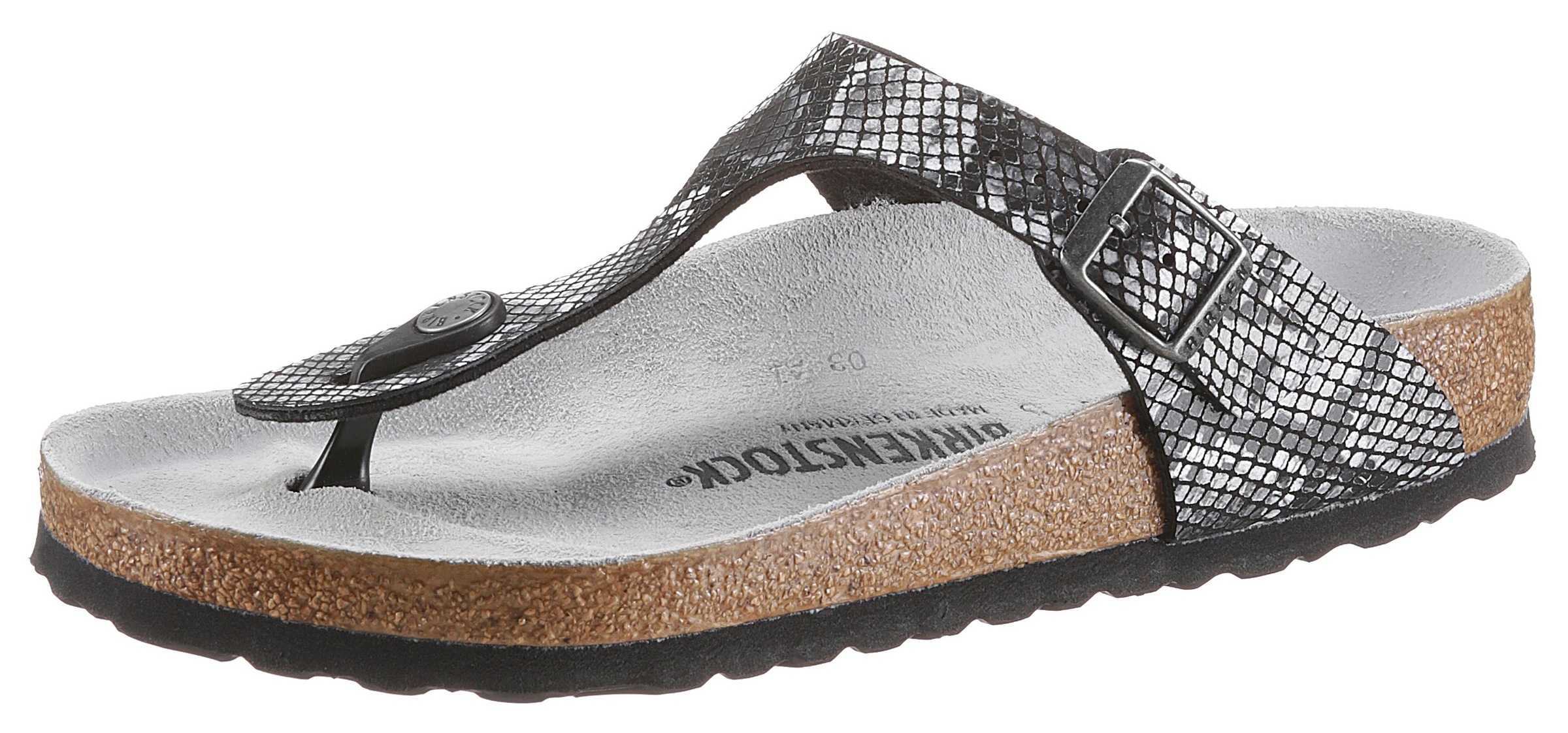 Birkenstock Zehentrenner »GIZEH PYTHON«, in angesagter Schlangen-Optik