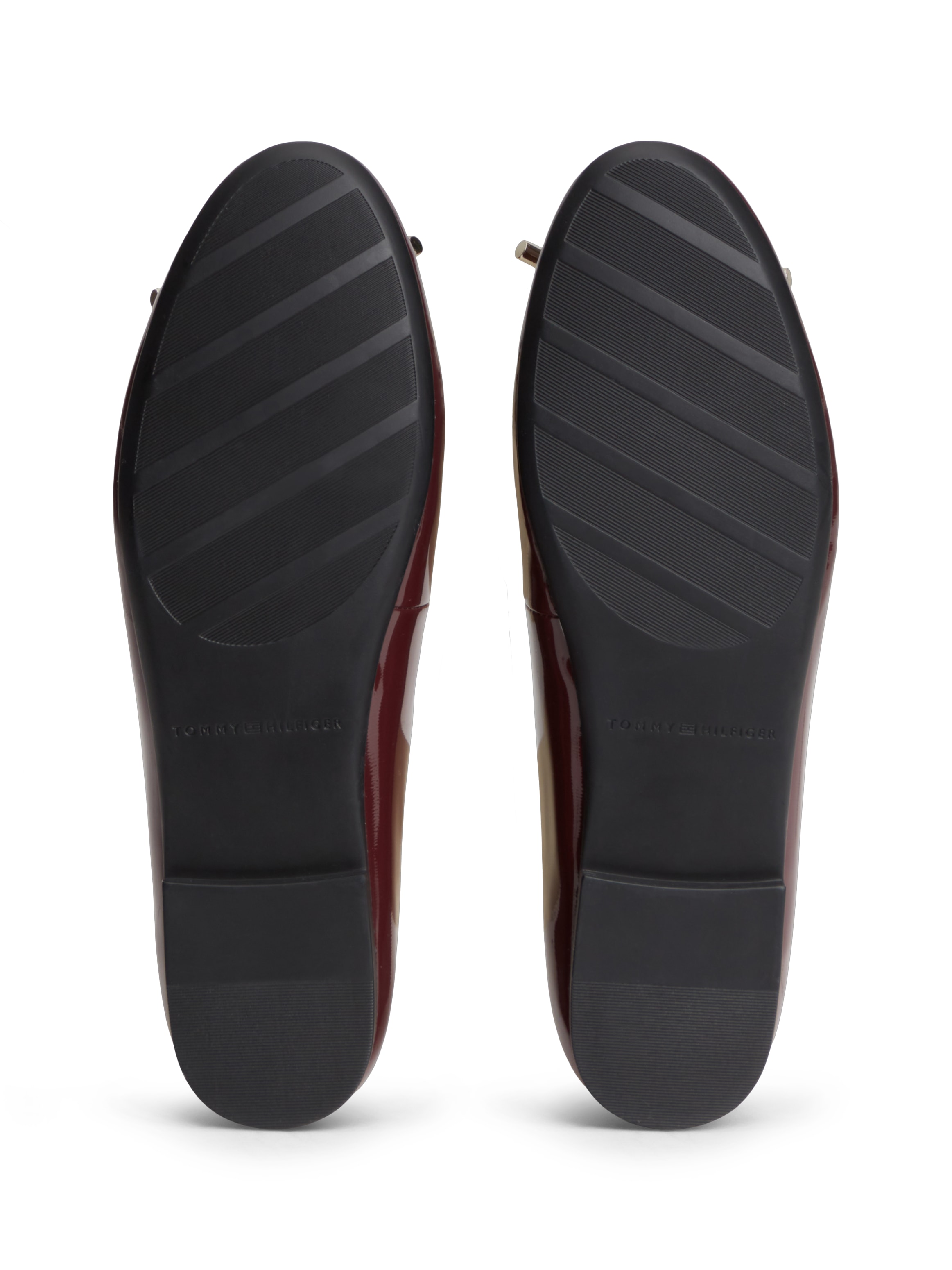 Tommy Hilfiger Ballerina »TH CHARM PATENT BALLERINA«  Businessschuh, Schlupfschuh goldfb. TH-Schmuckelement, schmale Form