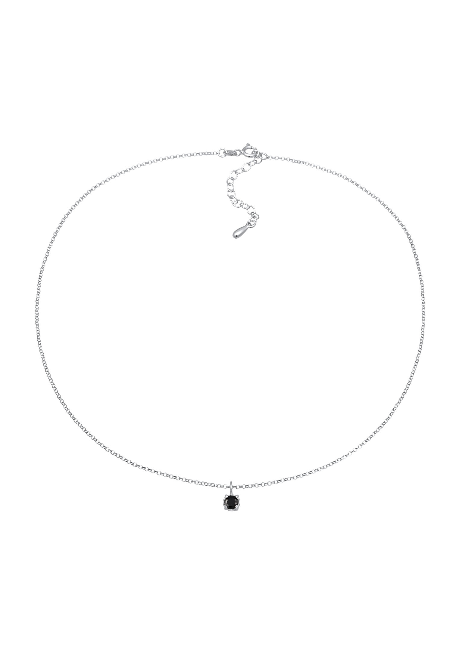 Elli Choker »Halskette Choker Zirkonia Solitär Basic 925 Sterling Silber«