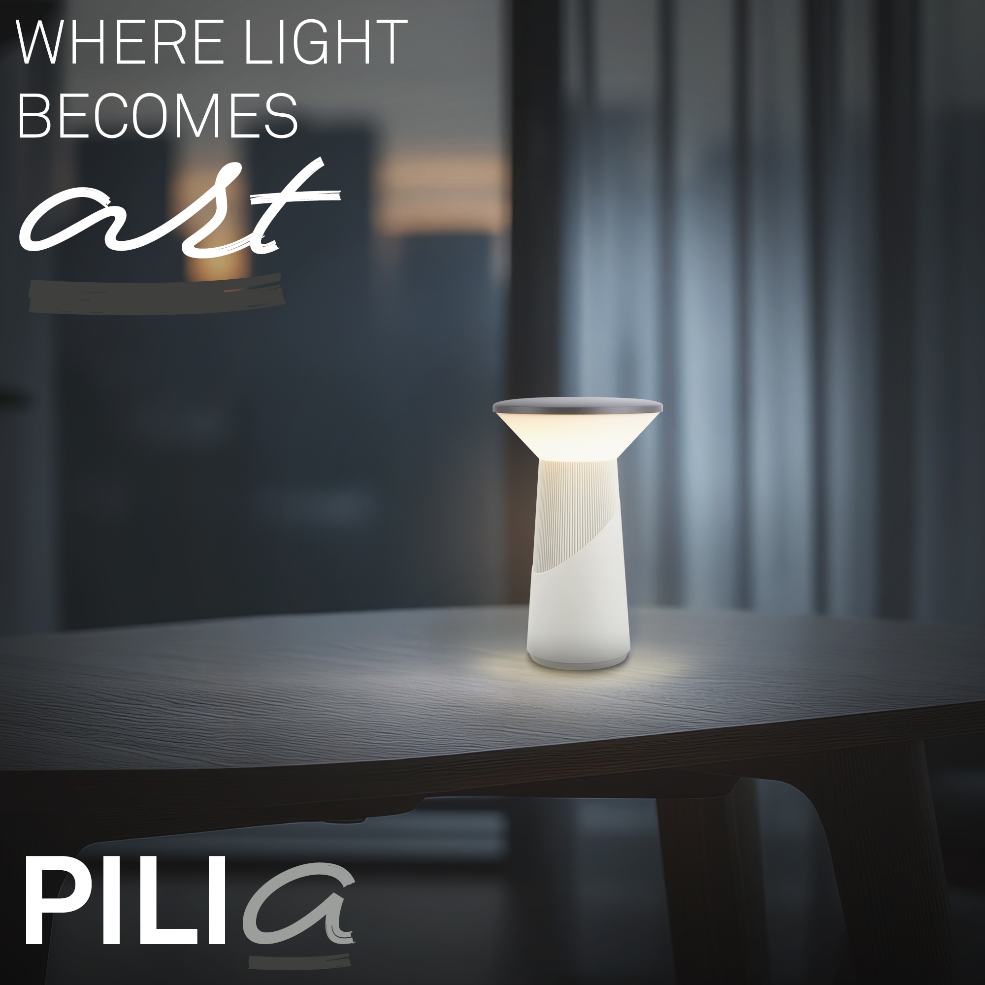 Briloner Leuchten LED Tischleuchte »PILIA« LED-Board 1 Stk. Warmweiß 15x24 cm, Akku tauschbar, Indoor/Outdoor, Wohnzimmer, Balkon