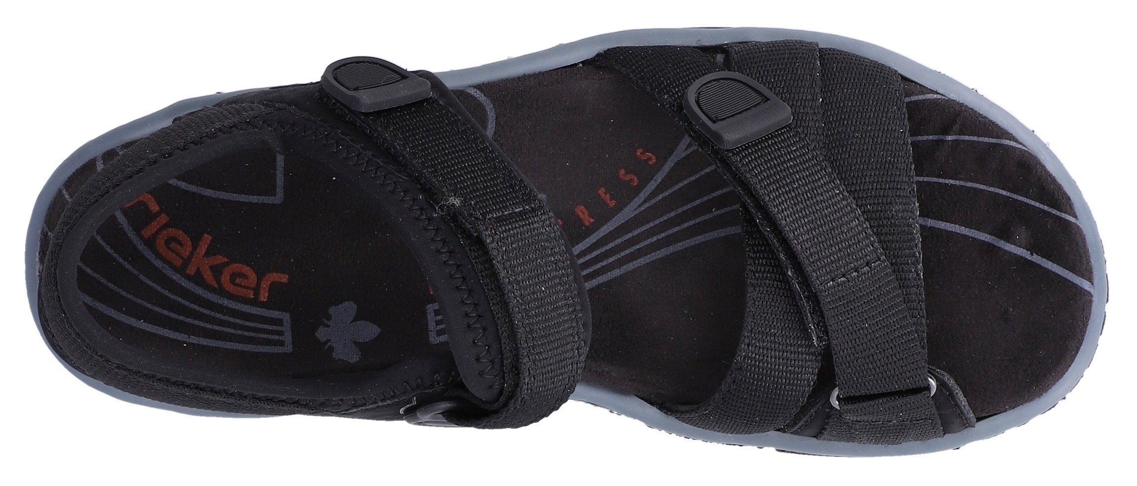 Rieker Trekkingsandale  Trekkingschuh, Outdoorsandale, Sommerschuh mit Klettriemchen