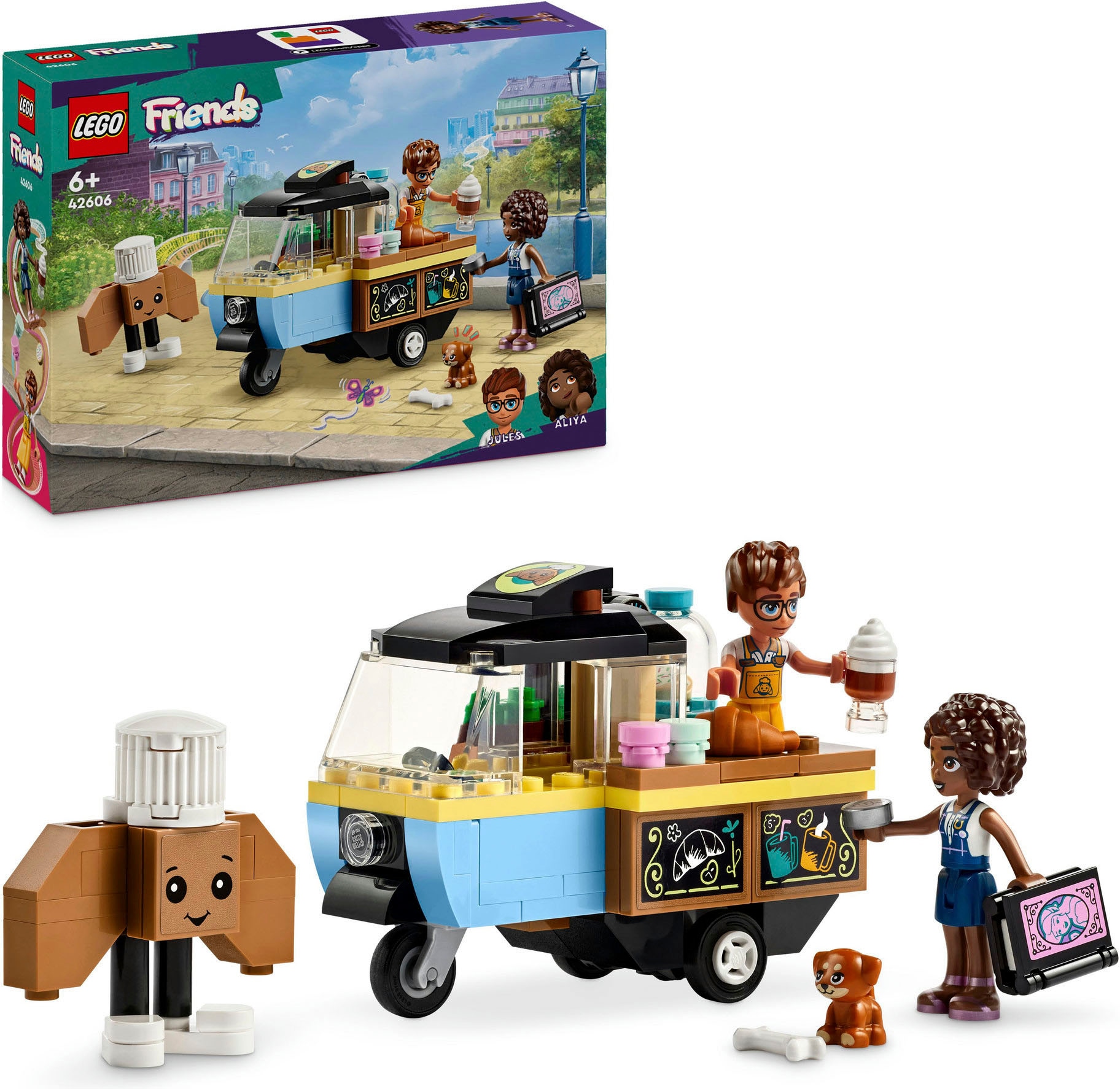 Konstruktionsspielsteine »Rollendes Café (42606), LEGO Friends«, (125 St.), Made in...