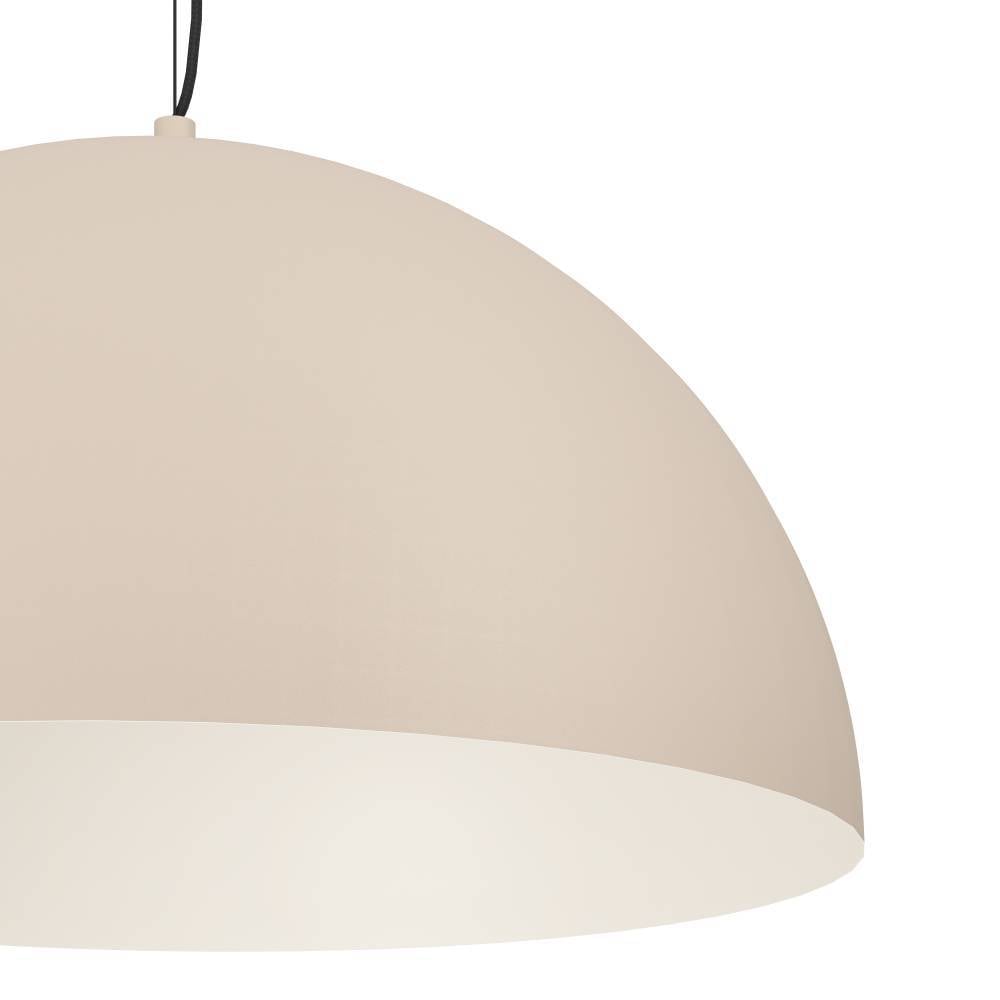 EGLO Hängeleuchte »GAETANO 1«, 1 flammig, Leuchtmittel E27 | ohne Leuchtmittel, Pendelleuchte, Metall in Sandfarben und Schwarz, E27, Ø 53,5 cm