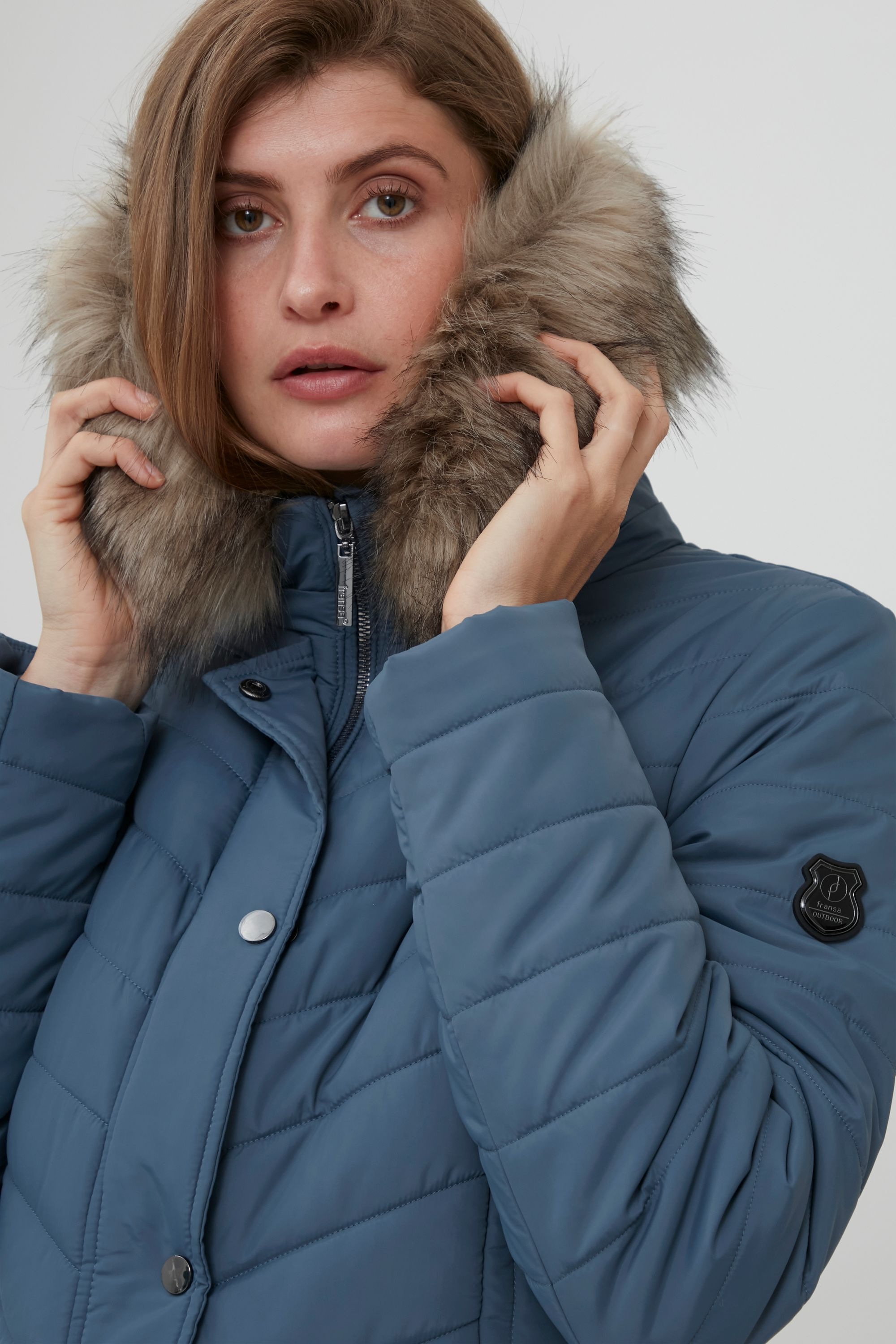 fransa Steppjacke »Steppjacke FRBavest«, mit Kapuze