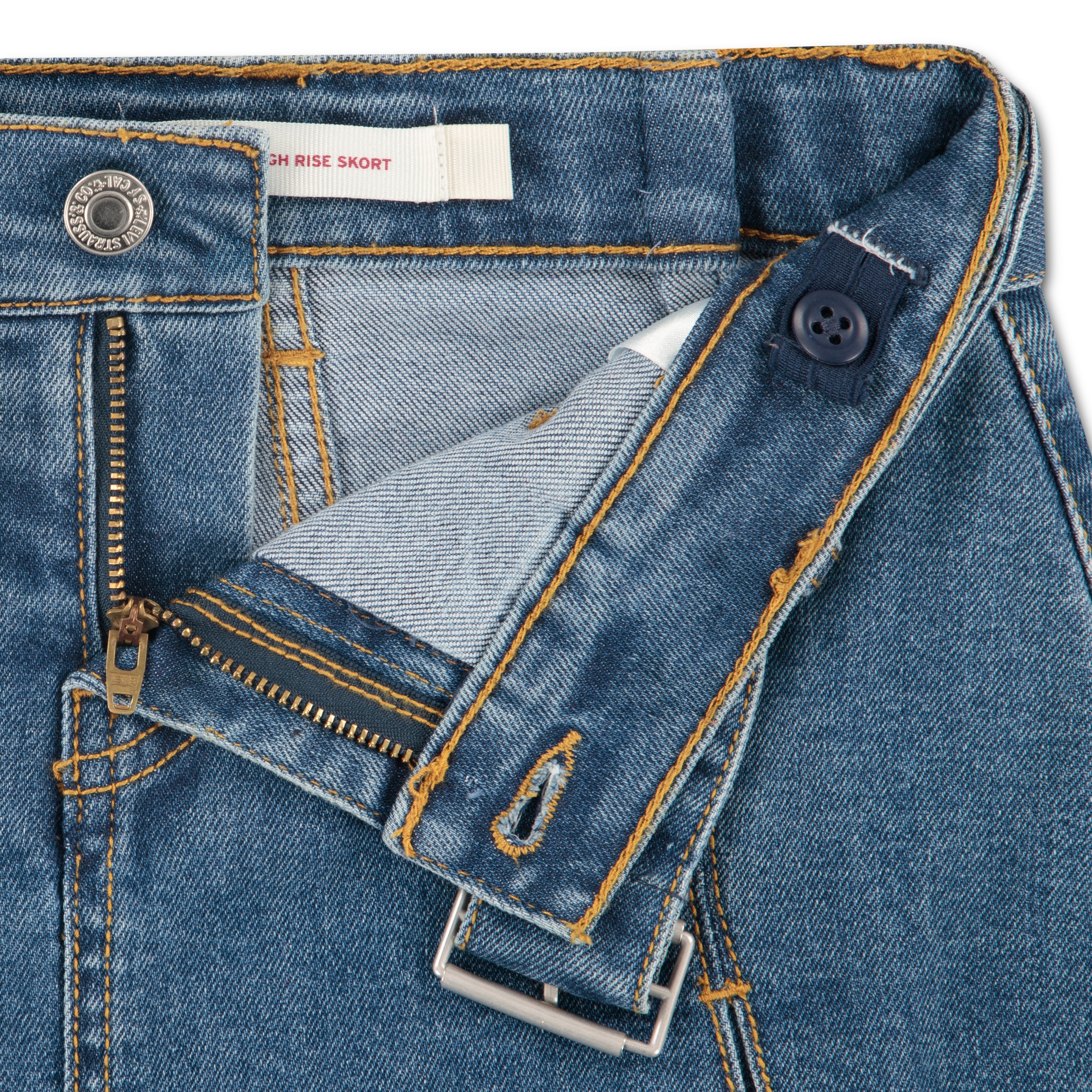 Levi's® Kids Jeansrock »LVG PLEATED SKORT W BELT« Denim-Rock-Shorts mit Jeans-Gürtel - für Girls