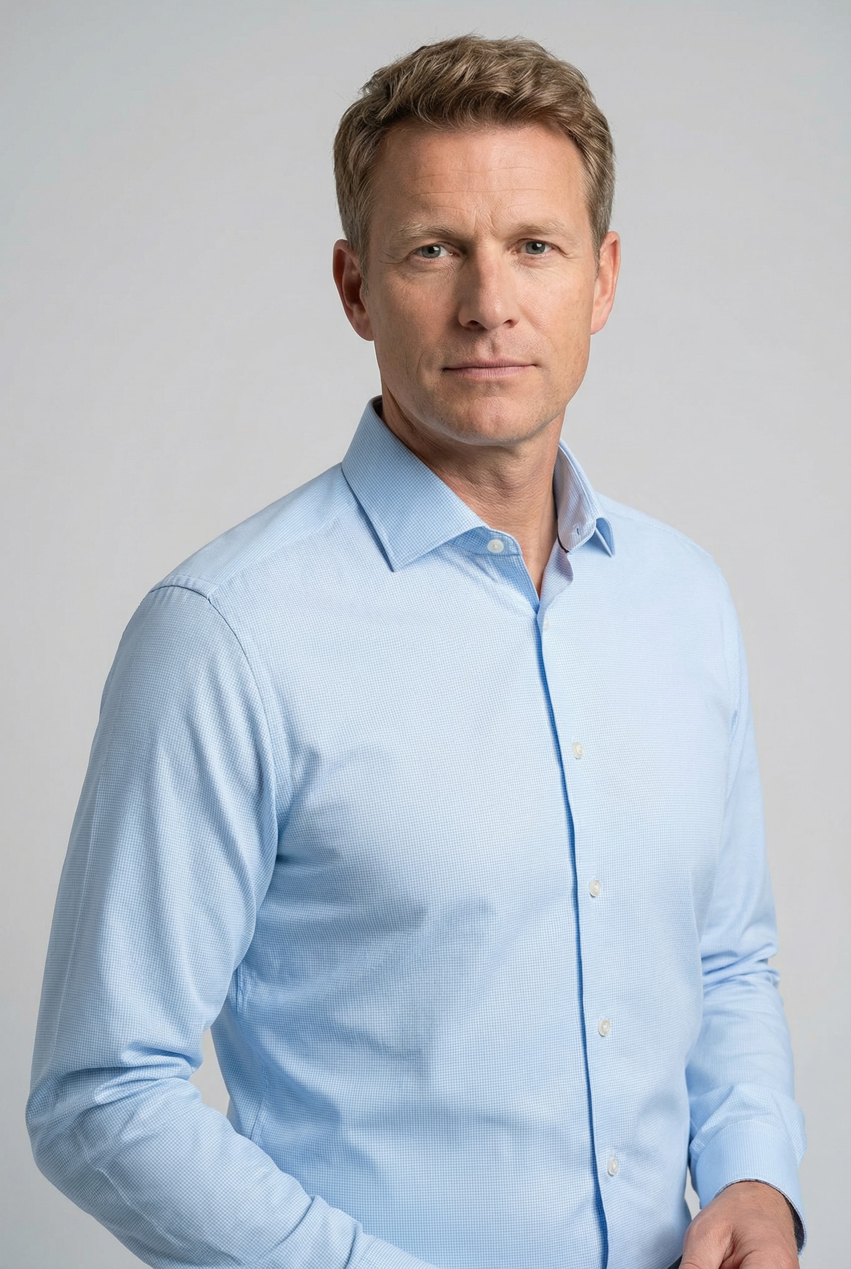 OLYMP Langarmhemd »Luxor 24/Seven« Businesshemd, Jersey, modern fit, New Kentkragen