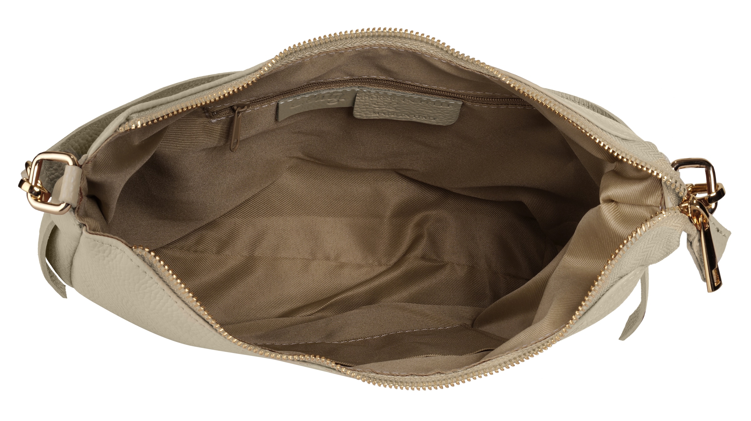 Cluty Umhängetasche, echt Leder, Made in Italy