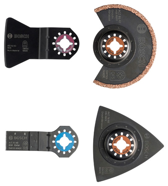 Bosch Professional Werkzeugset »Starlock«, 4-tlg., Fliesen-Set für Multifunktionswerkzeuge