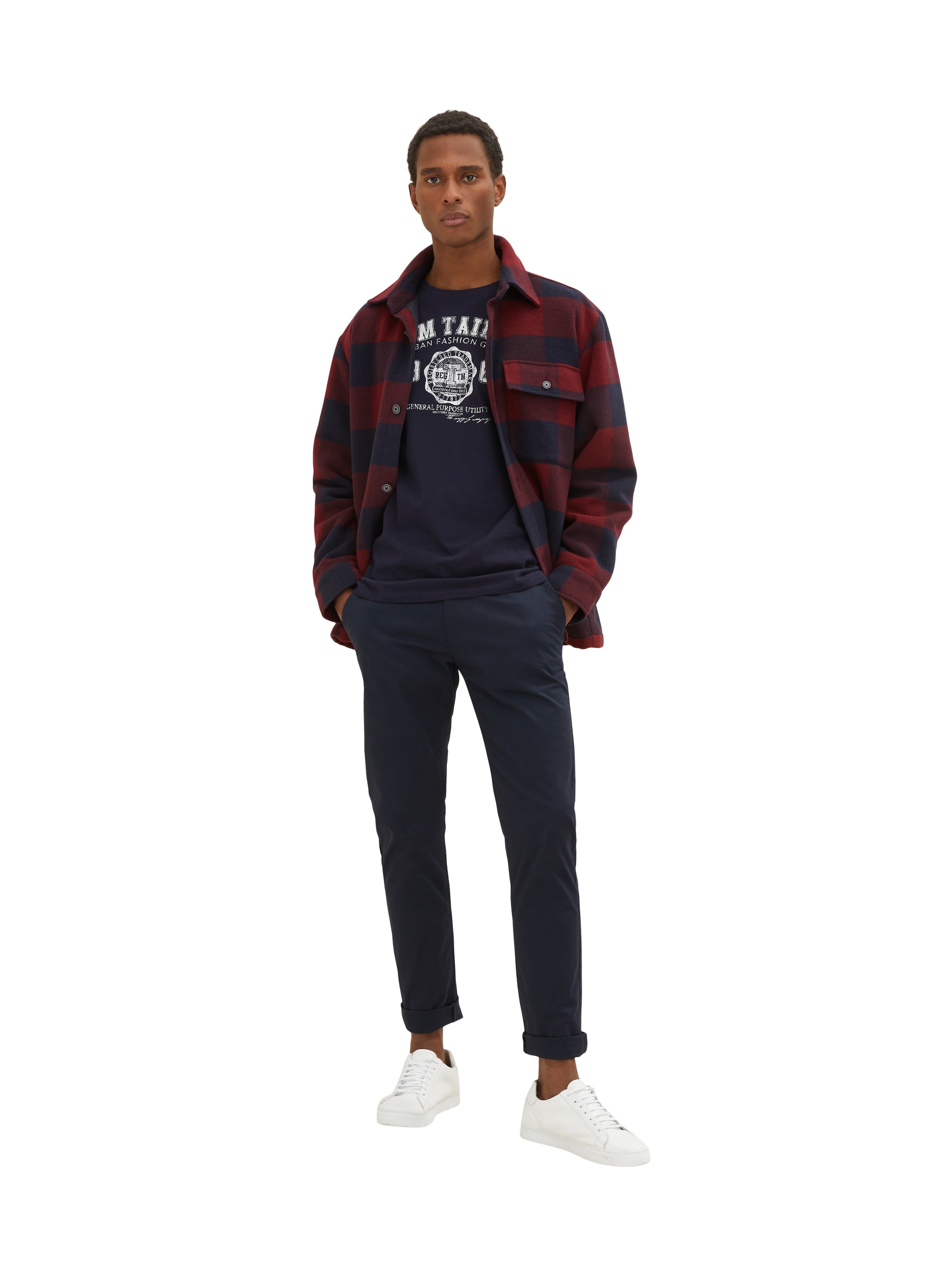 TOM TAILOR Langarmshirt, (Packung, 2 tlg.), mit Logo Print
