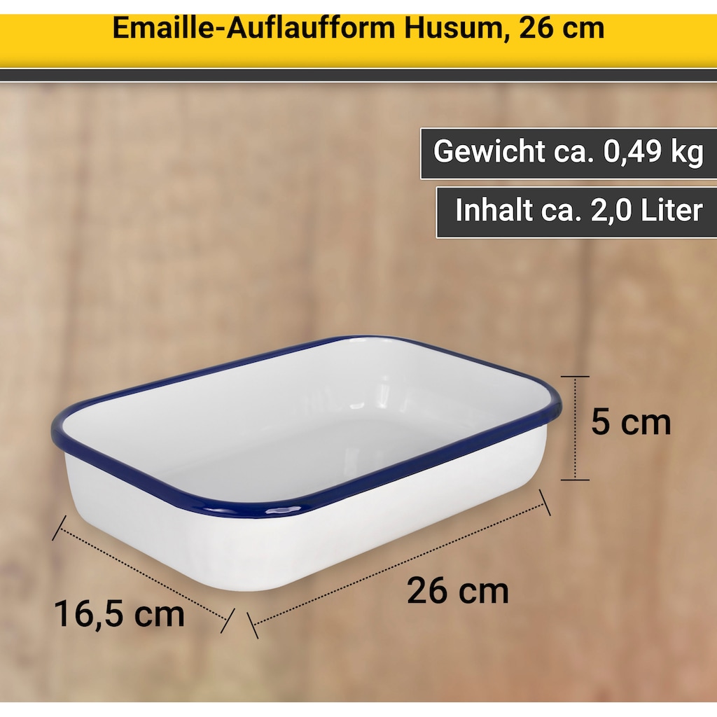 Krüger Auflaufform »Husum«, Stahlblech