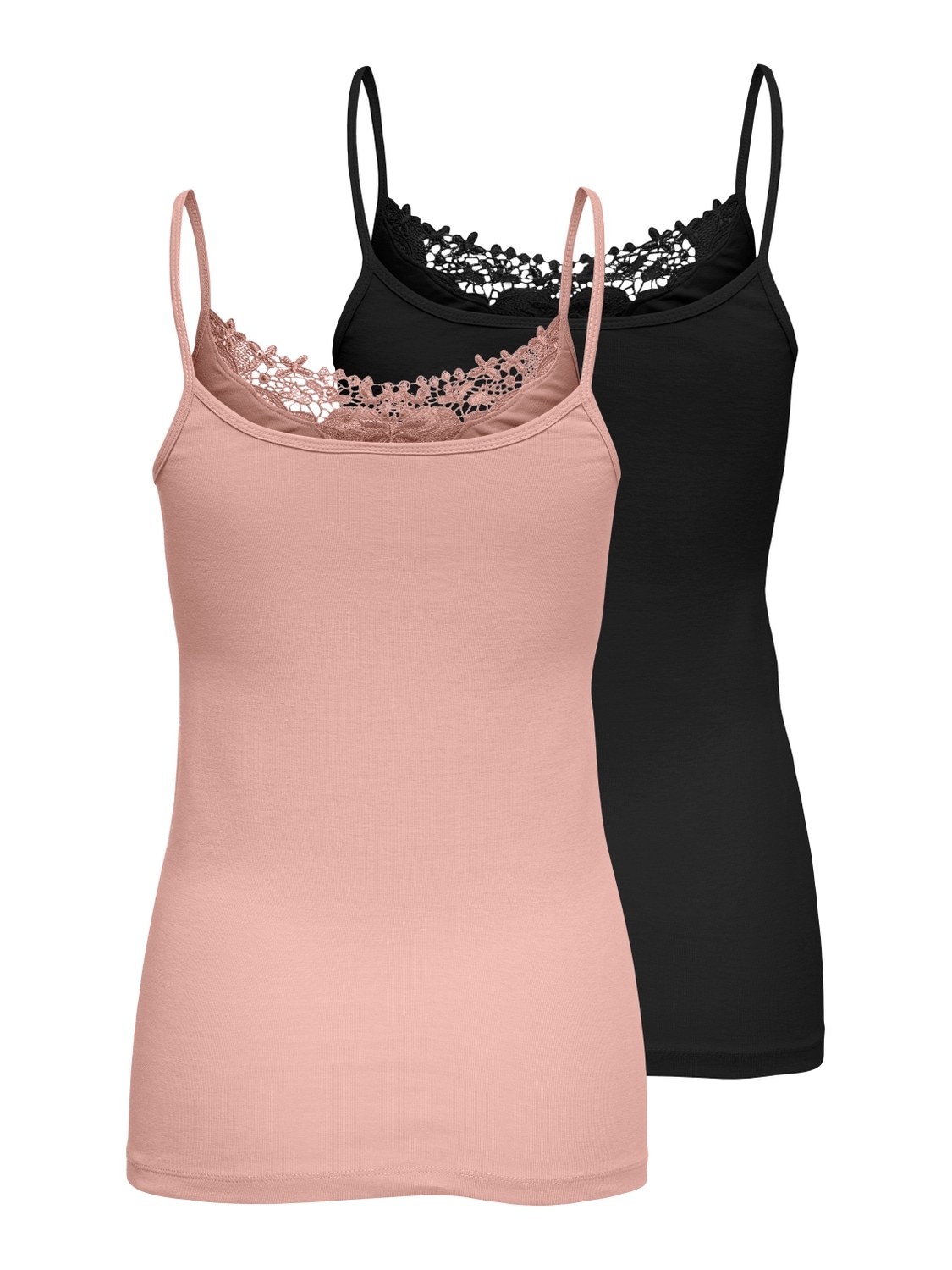 Spitzentop »ONLKIRA LACE SINGLET 2PACK NOOS«, (2er-Pack)