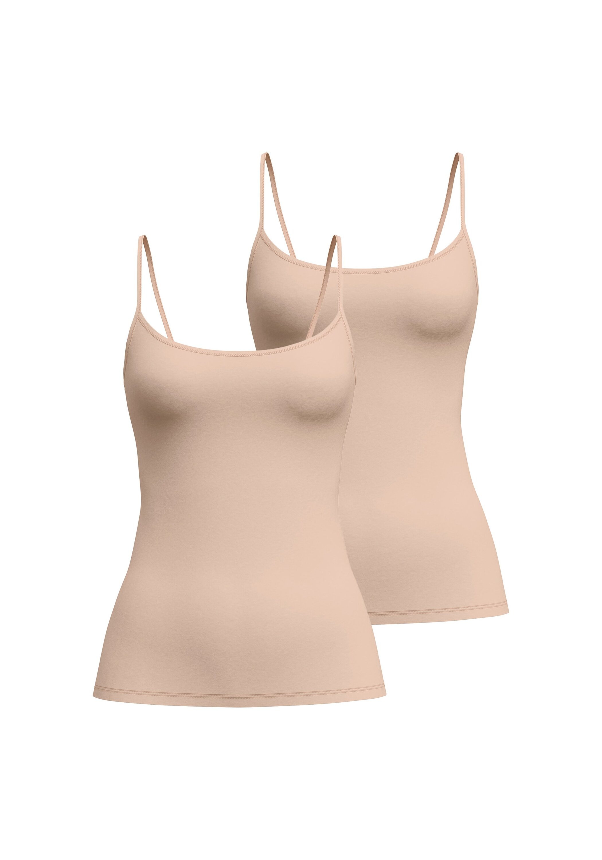 CALIDA Unterhemd »Unterhemd Sleek Skin Spaghetti Top 2P 2er Pack«