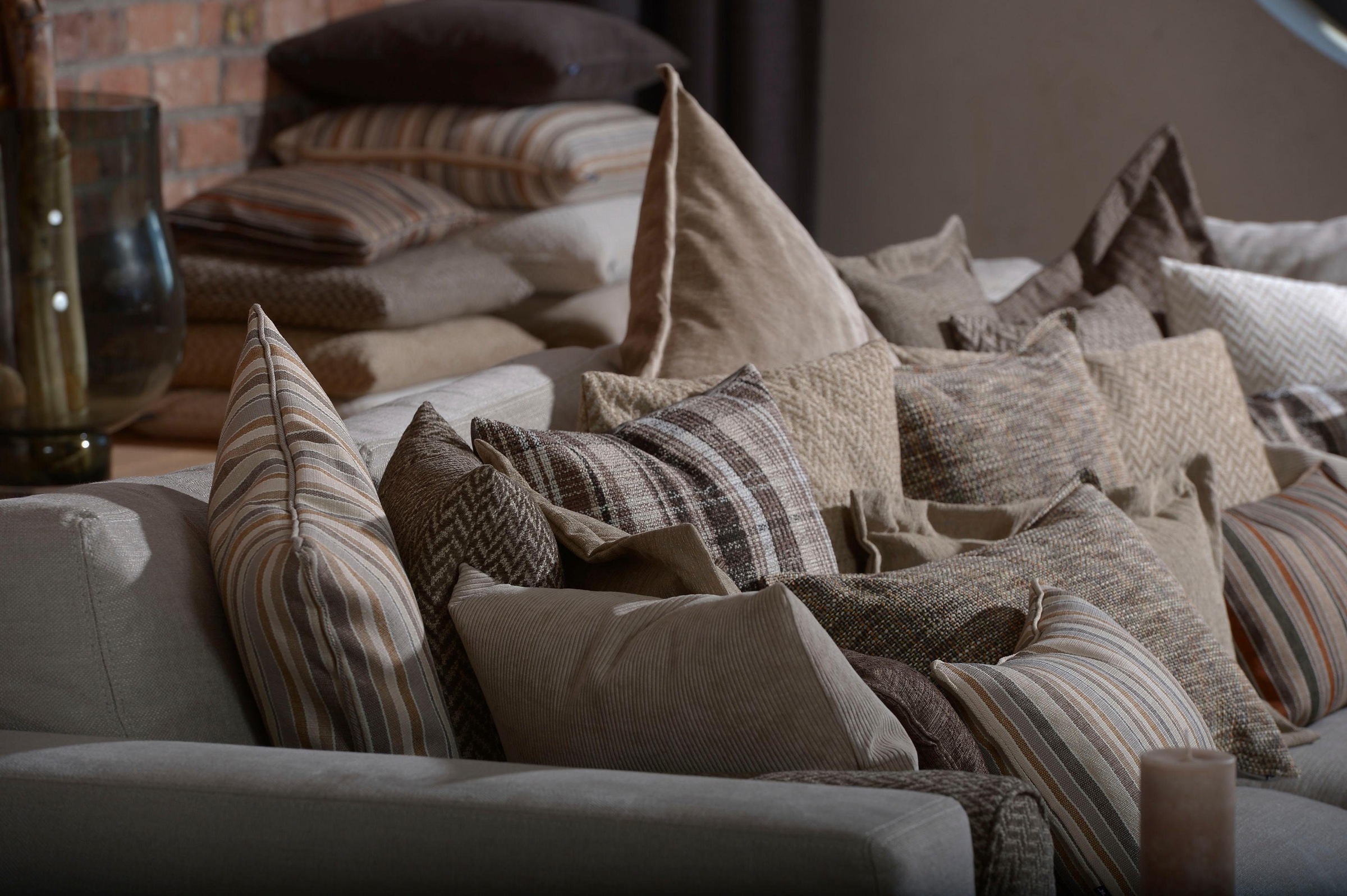 H.O.C.K. Dekokissen »Bizantina« Kissenhülle mit Füllung, 1 Stück, mit umlaufender Biese