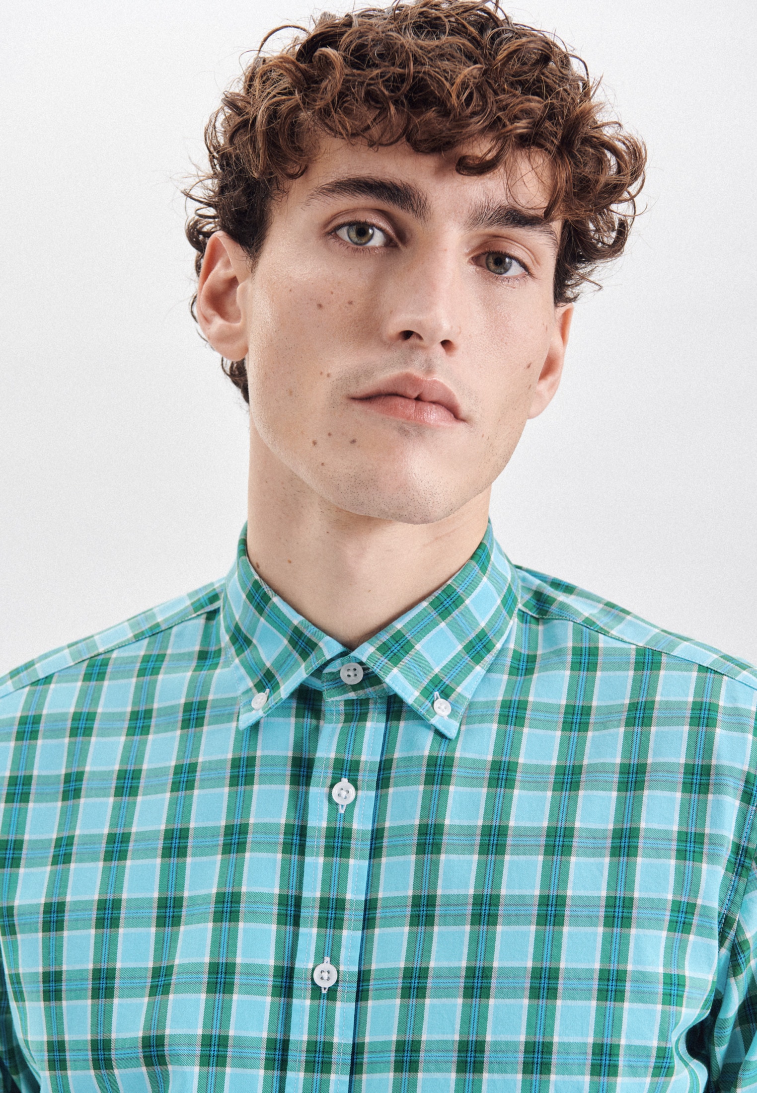 seidensticker Businesshemd »Schwarze Rose«, Regular Langarm Button-Down-Kragen Karo