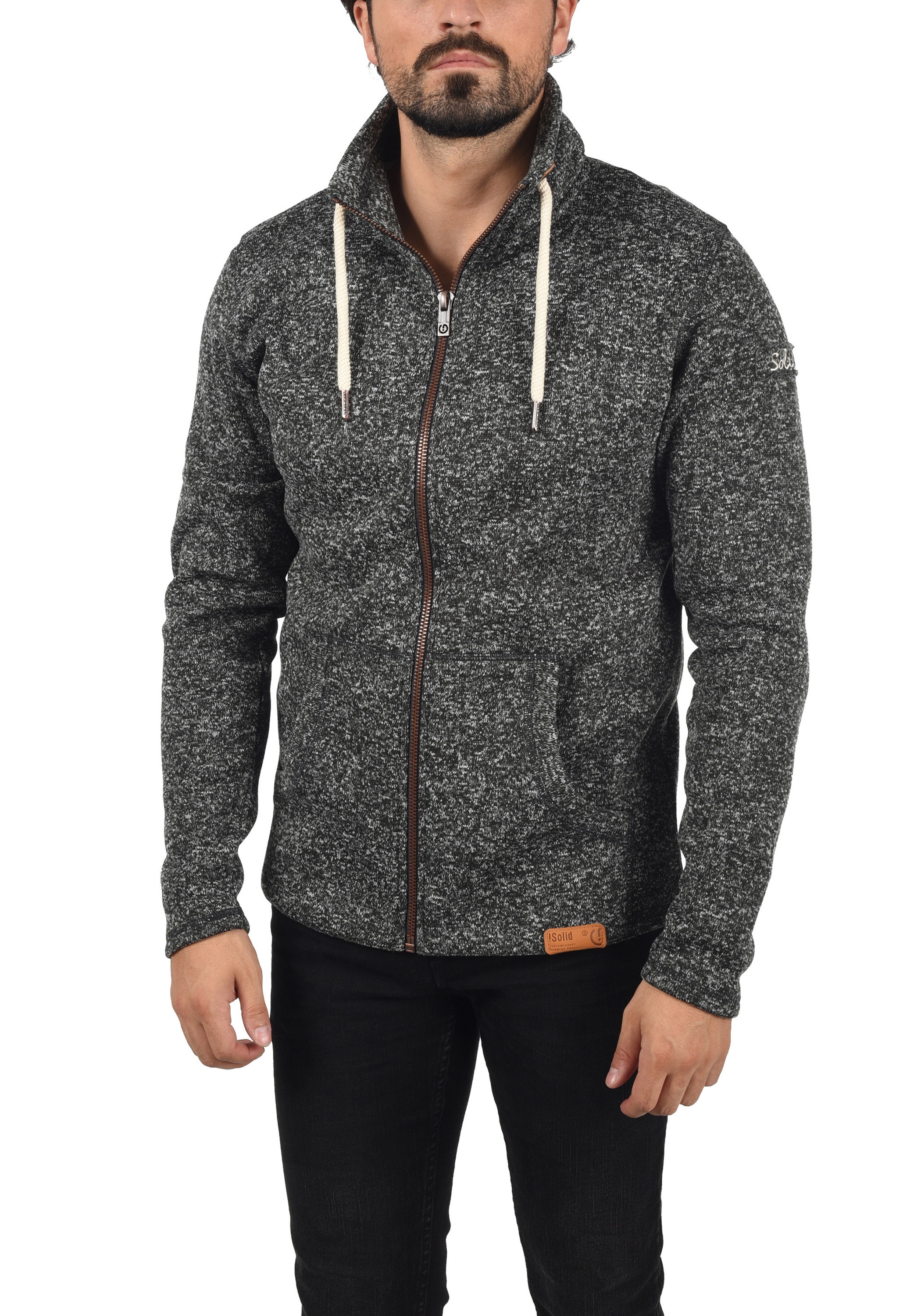 !Solid Fleecejacke »Fleecejacke SDLuki«, ohne Kapuze