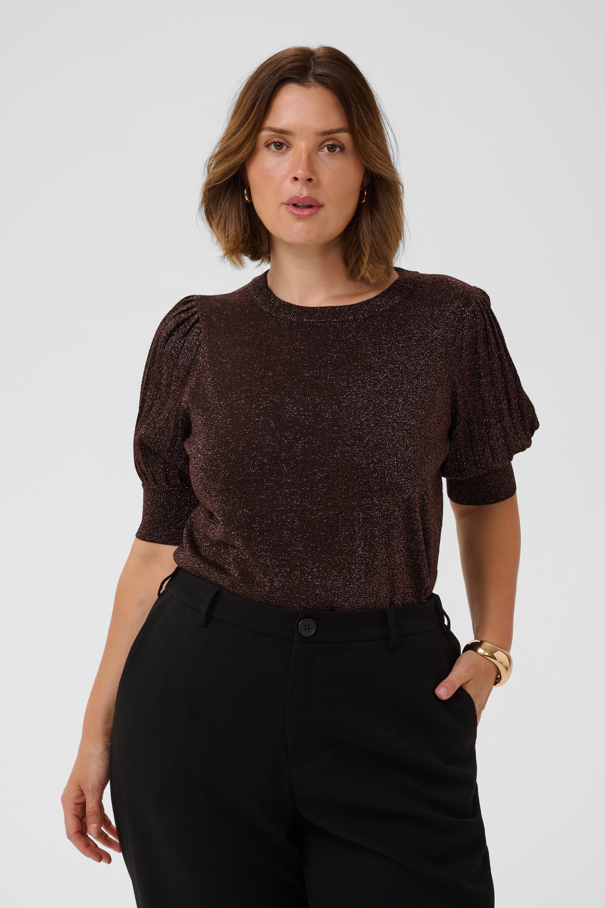 KAFFE Curve Strickpullover »Damen Strickpullover KCregitta«