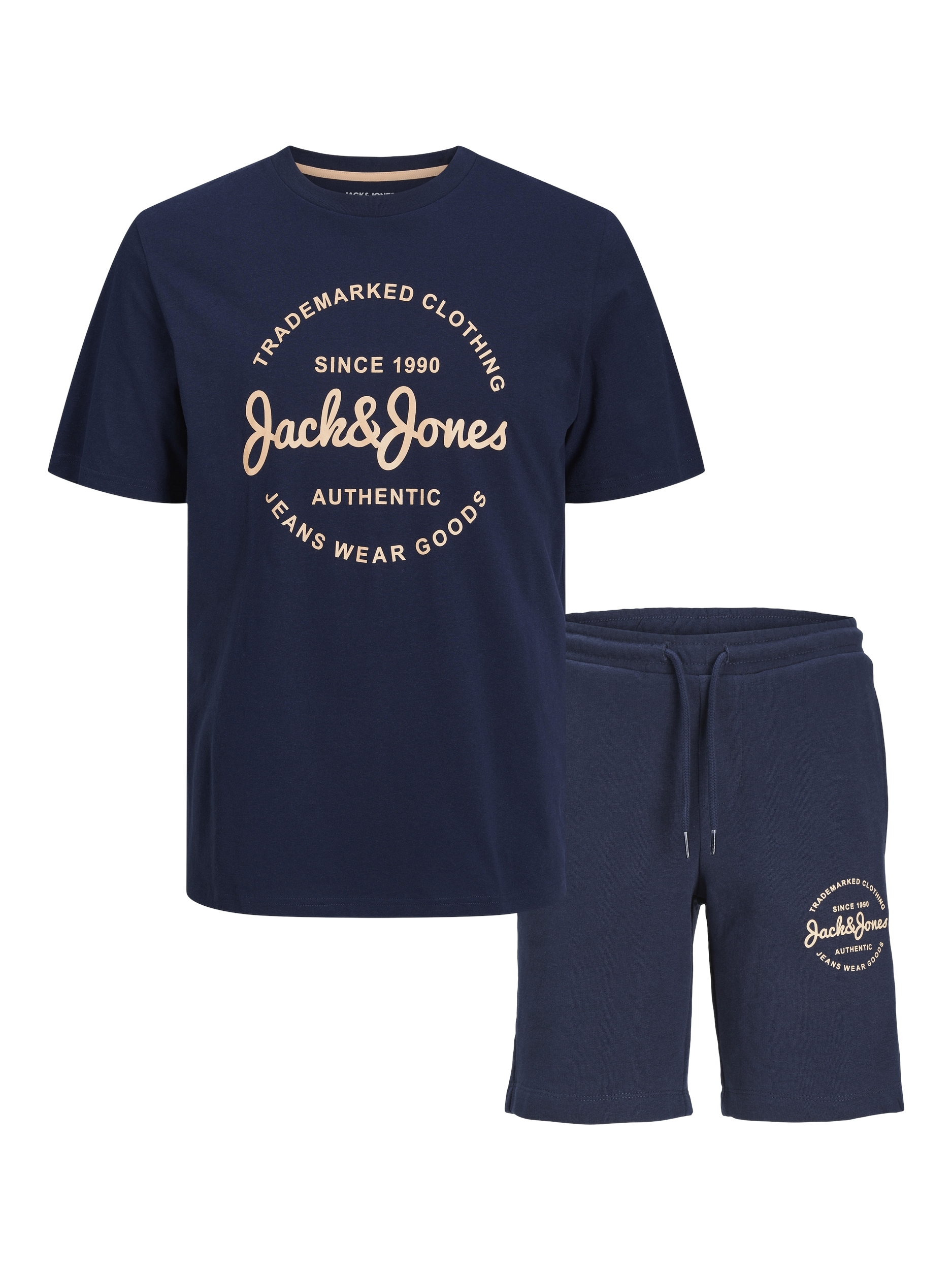 Jack & Jones Junior T-Shirt »JJFOREST TEE SS CREW SET PACK MP JNR«, (Set, 2 tlg.)