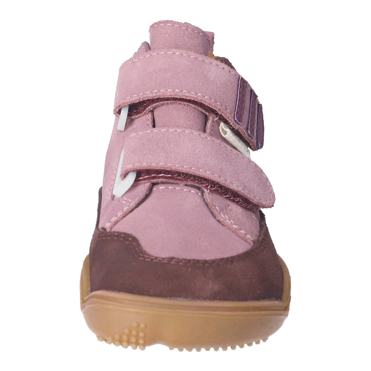 qnuffs Barfußschuh »Kastanie«  Klettschuh, mit Namensschild an der Ferse, kürzbarer Klettriemen