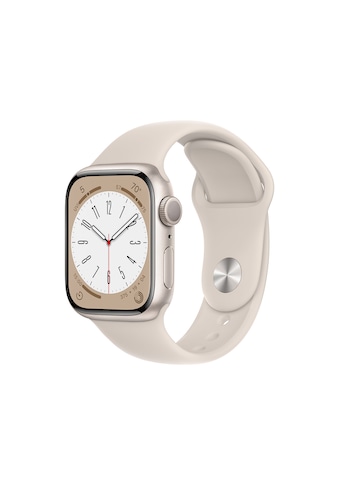 Apple Smartwatch »Series 8, GPS, Aluminium-Gehäuse, 41 mm mit Sportarmband«, (Watch OS) kaufen