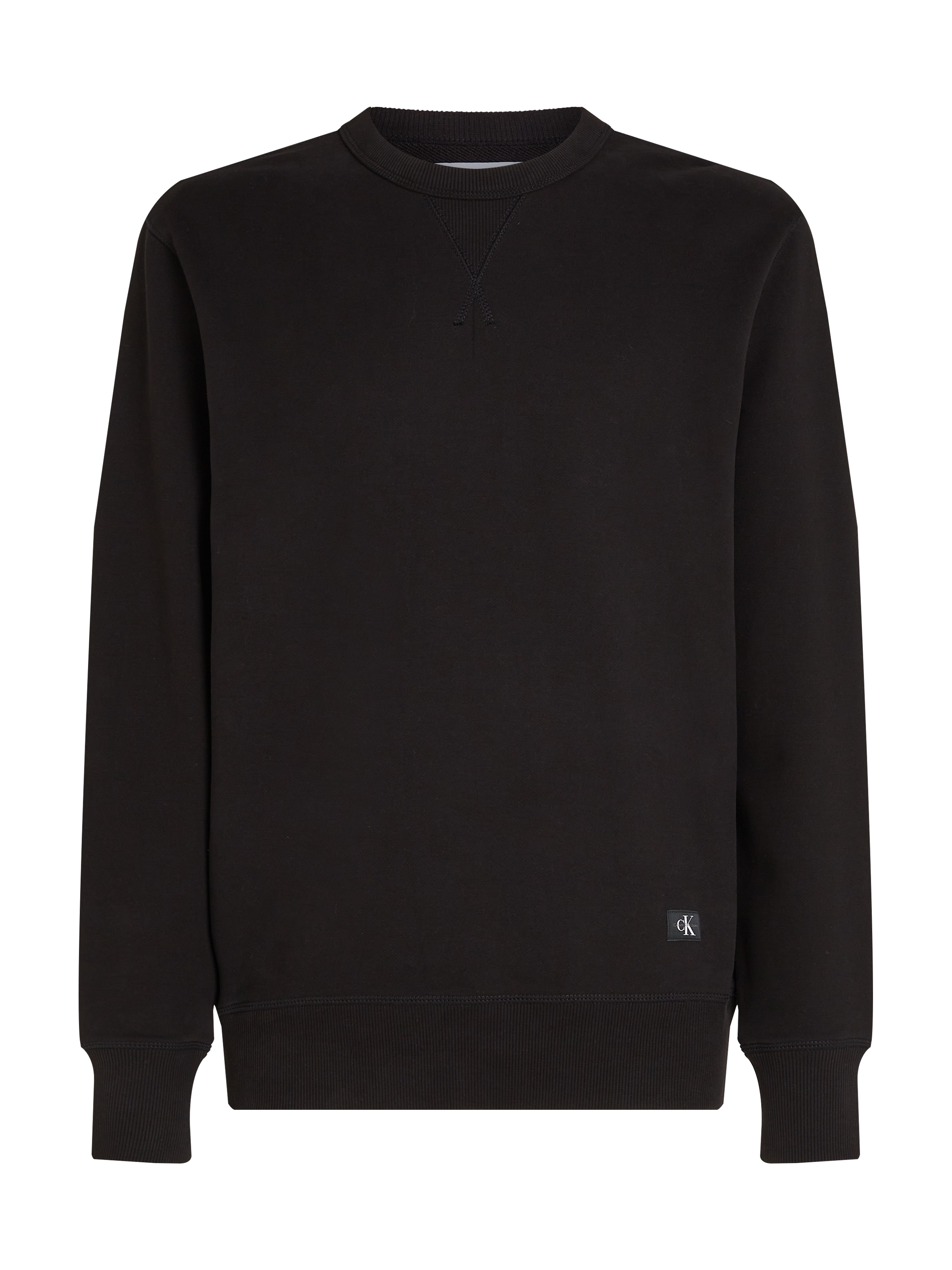 Calvin Klein Jeans Sweatshirt »WOVEN LABEL CREW NECK«, Logostickerei