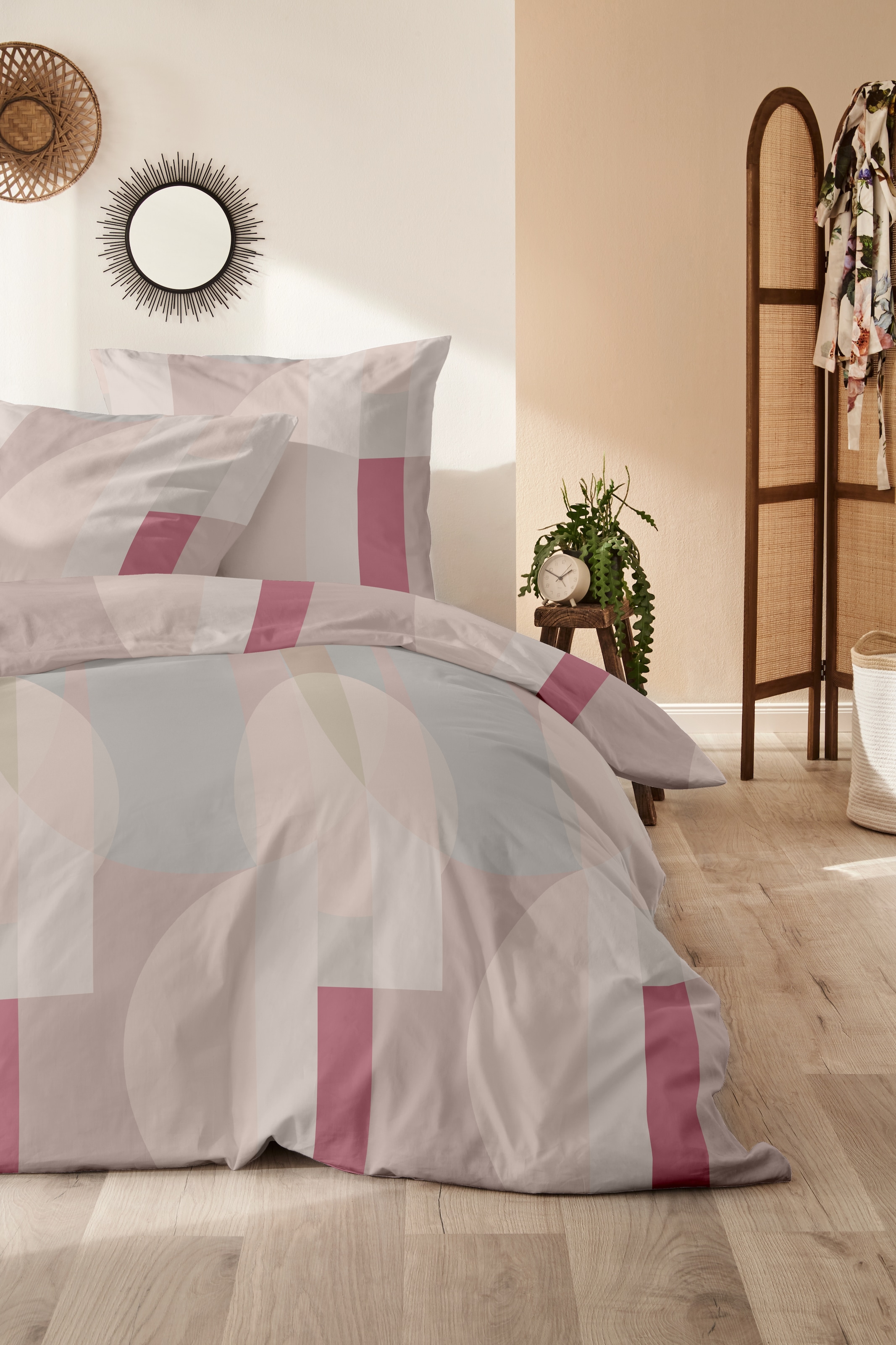 Primera Bettwäsche »Feinbiber-Bettwäsche Ball« 2 Stk. tlg. mit modernem Muster