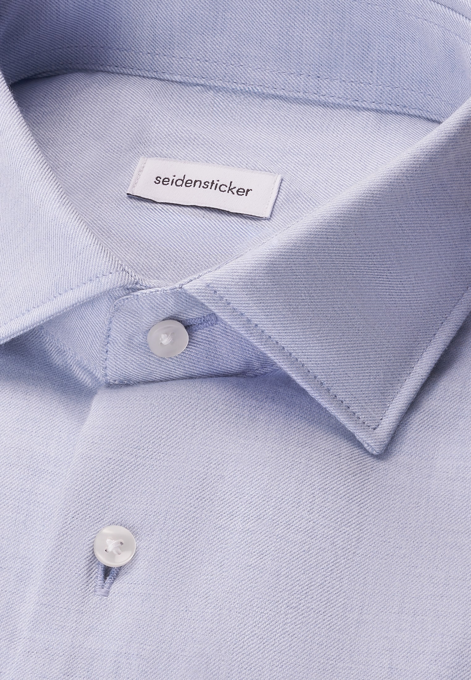 seidensticker Flanellhemd »Schwarze Rose« Regular 1/1 Kentkragen Uni