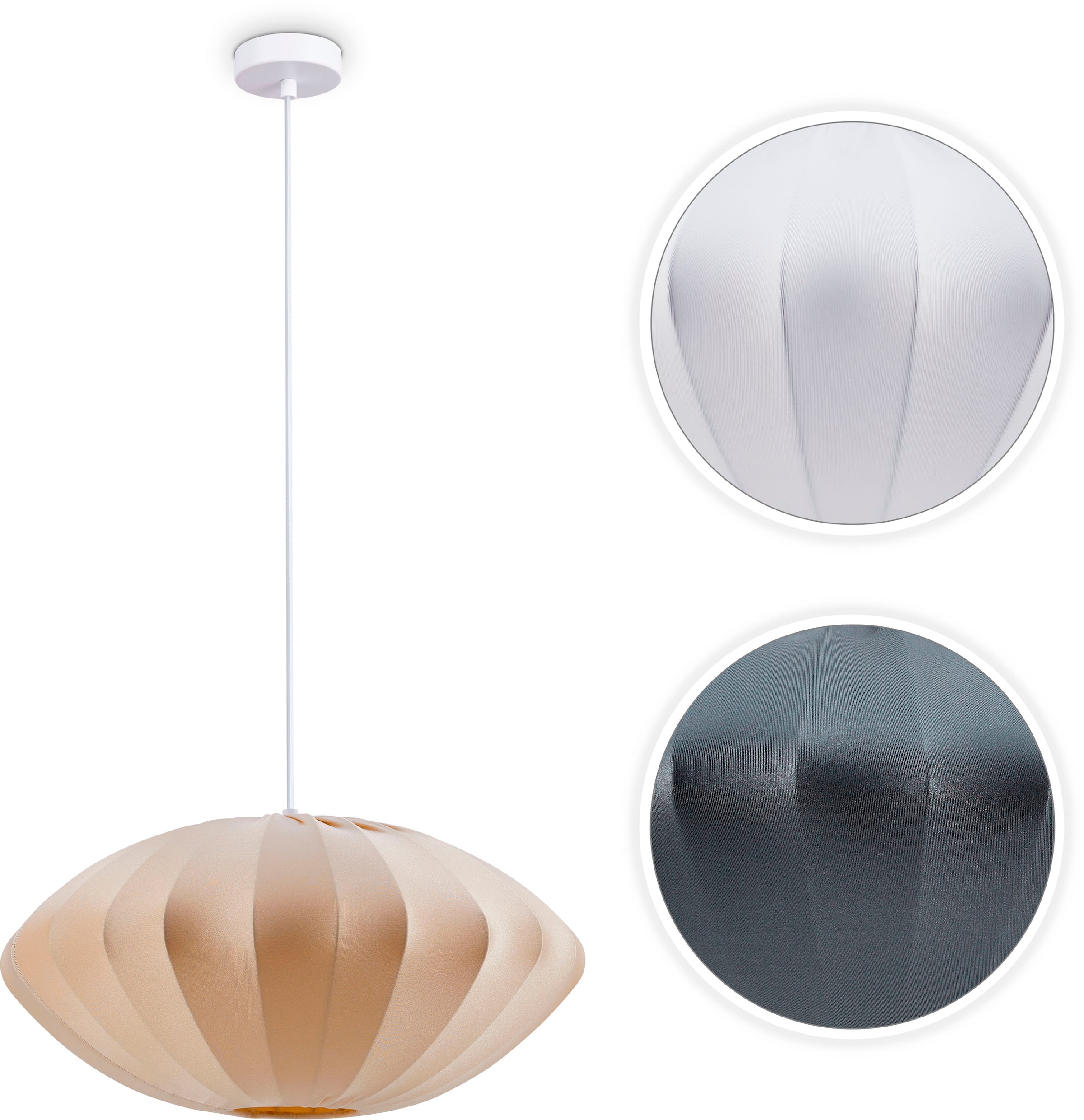 Paco Home Pendelleuchte »HUGO PD1«, 1 flammig, Leuchtmittel E27 | ohne Leuchtmittel