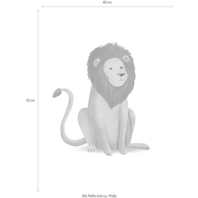 Komar Poster »Cute Animal Lion«, Tiere, (Packung, 1 St.), Kinderzimmer,  Schlafzimmer, Wohnzimmer online bei OTTO