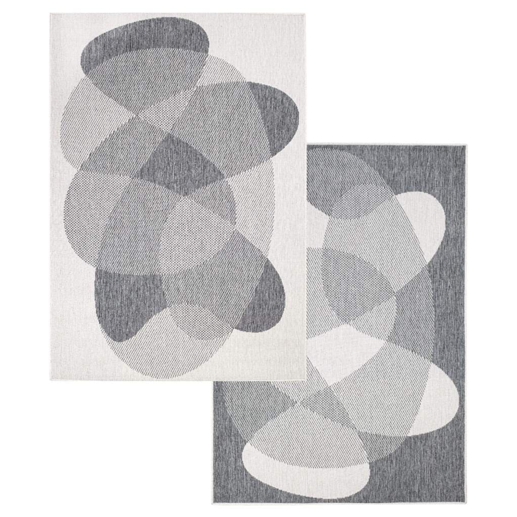 Carpet City Outdoorteppich »DUO RUG 5835«, rechteckig, 5 mm Höhe, Wendeteppich Wetterfest In- & Outdoor, Balkon, Terrasse, Wohnzimmer