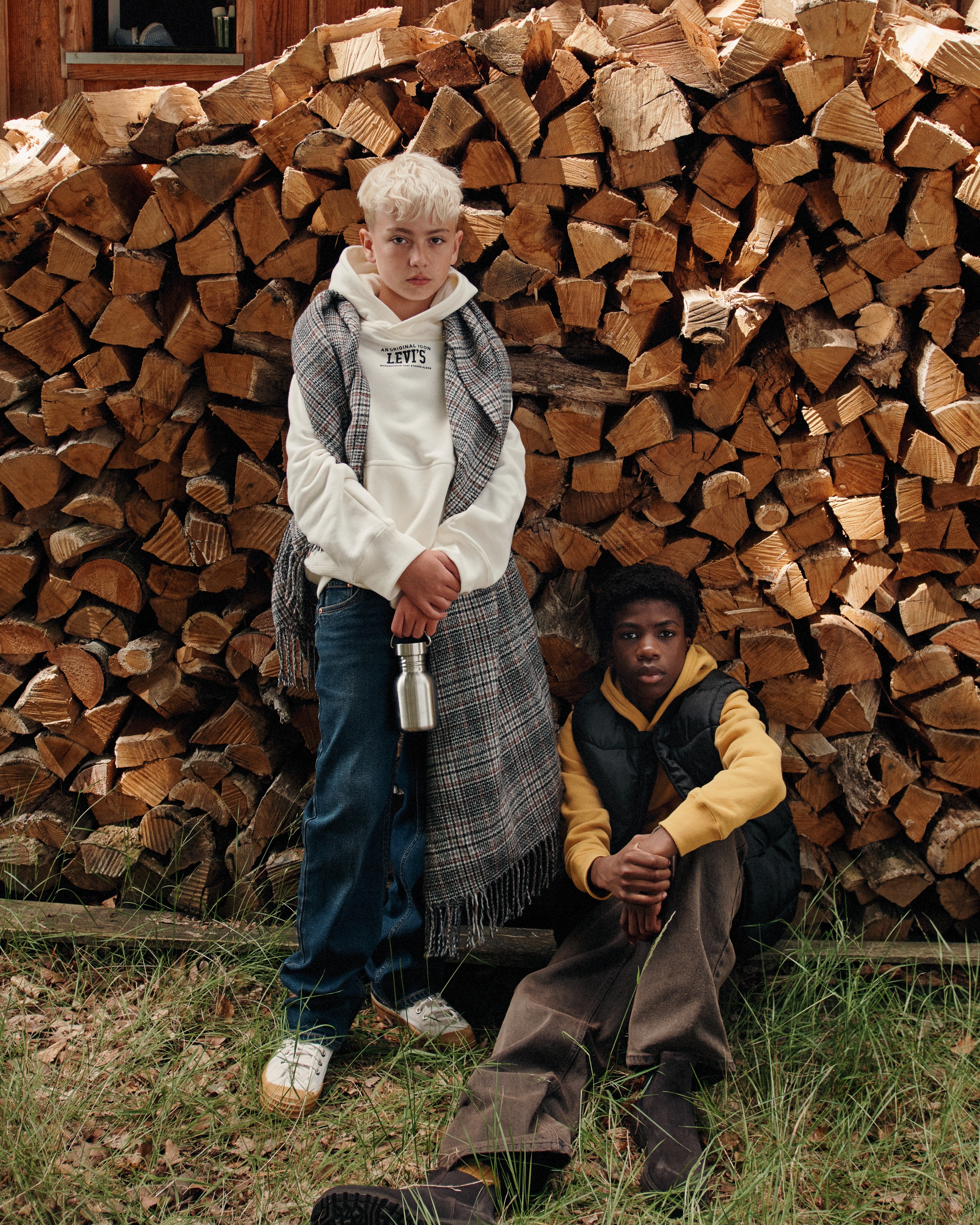 Levi's® Kids Sweatshirt »LVB REV THE ENGINE HOODIE«, für Jungen, mit Kapuze und großem Rückenprint
