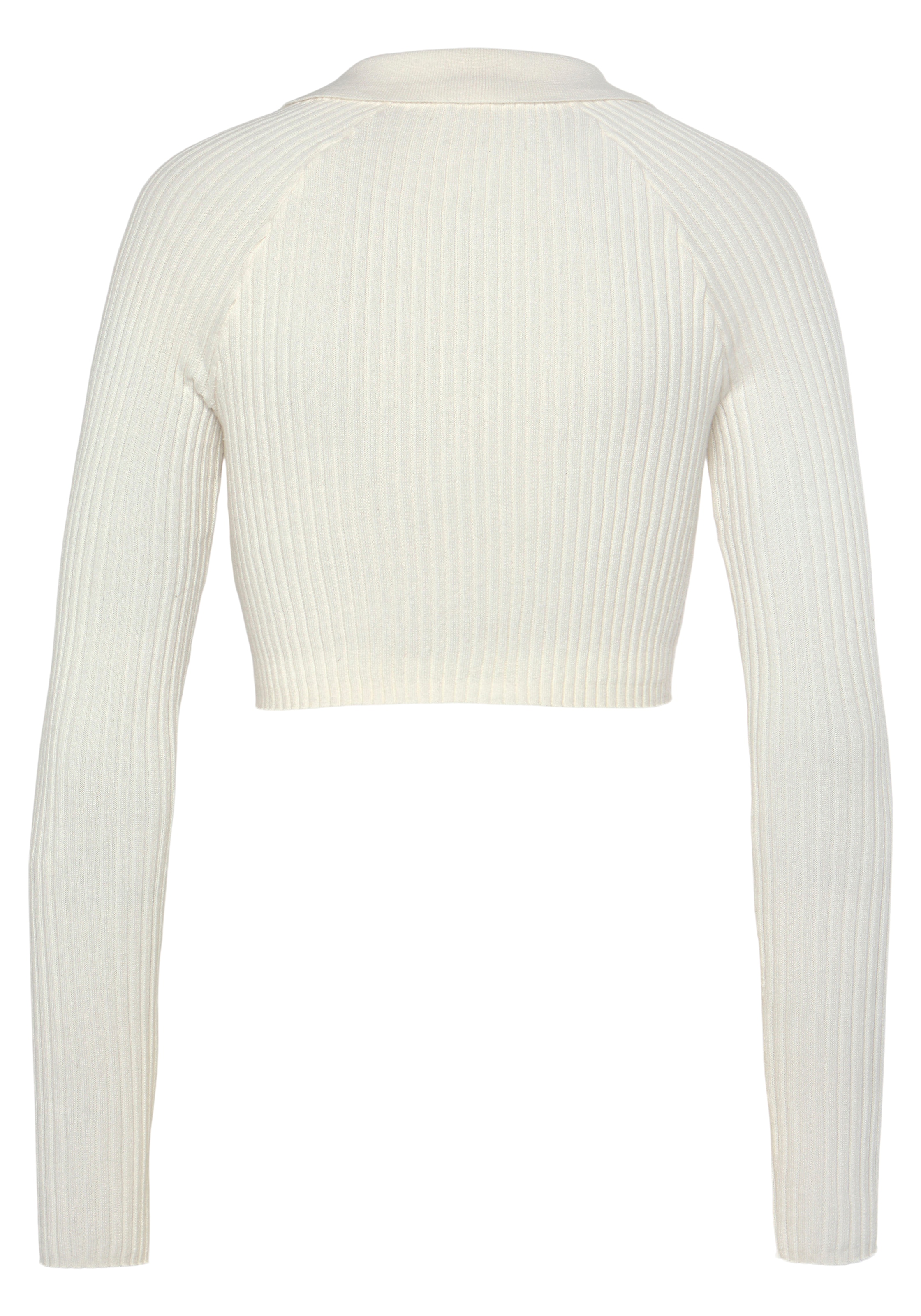 Tommy Jeans Strickpullover »TJW XS BADGE RIB COLLAR SWEATER«, mit V-Ausschnitt