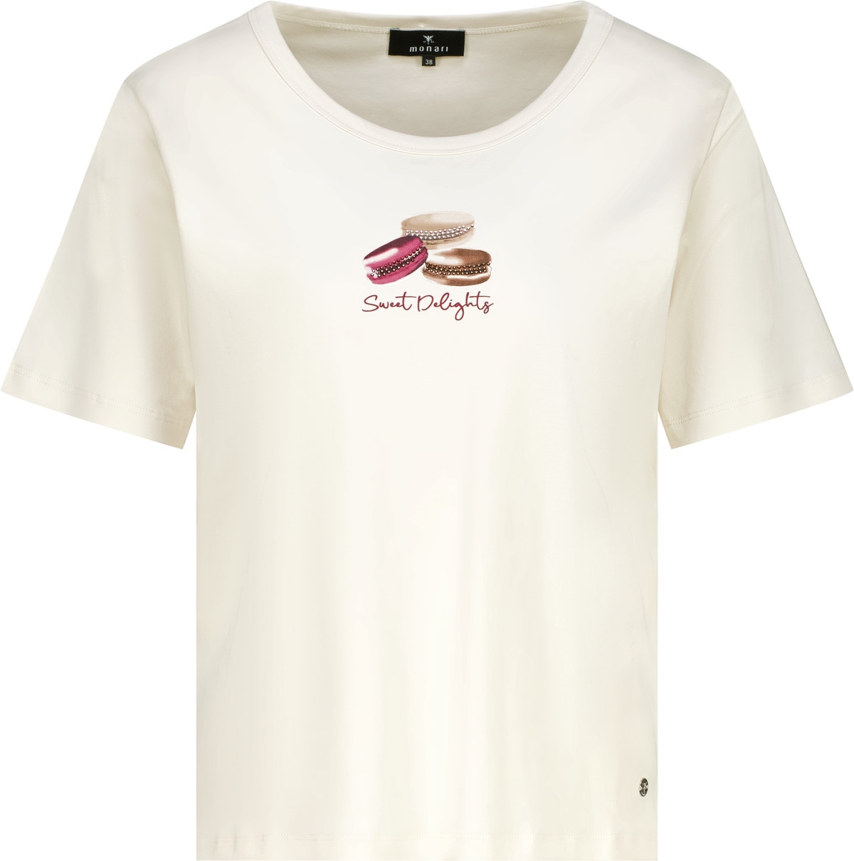 Monari T-Shirt »Shirt Macarons« Regular fit mit Rundhalsausschnitt