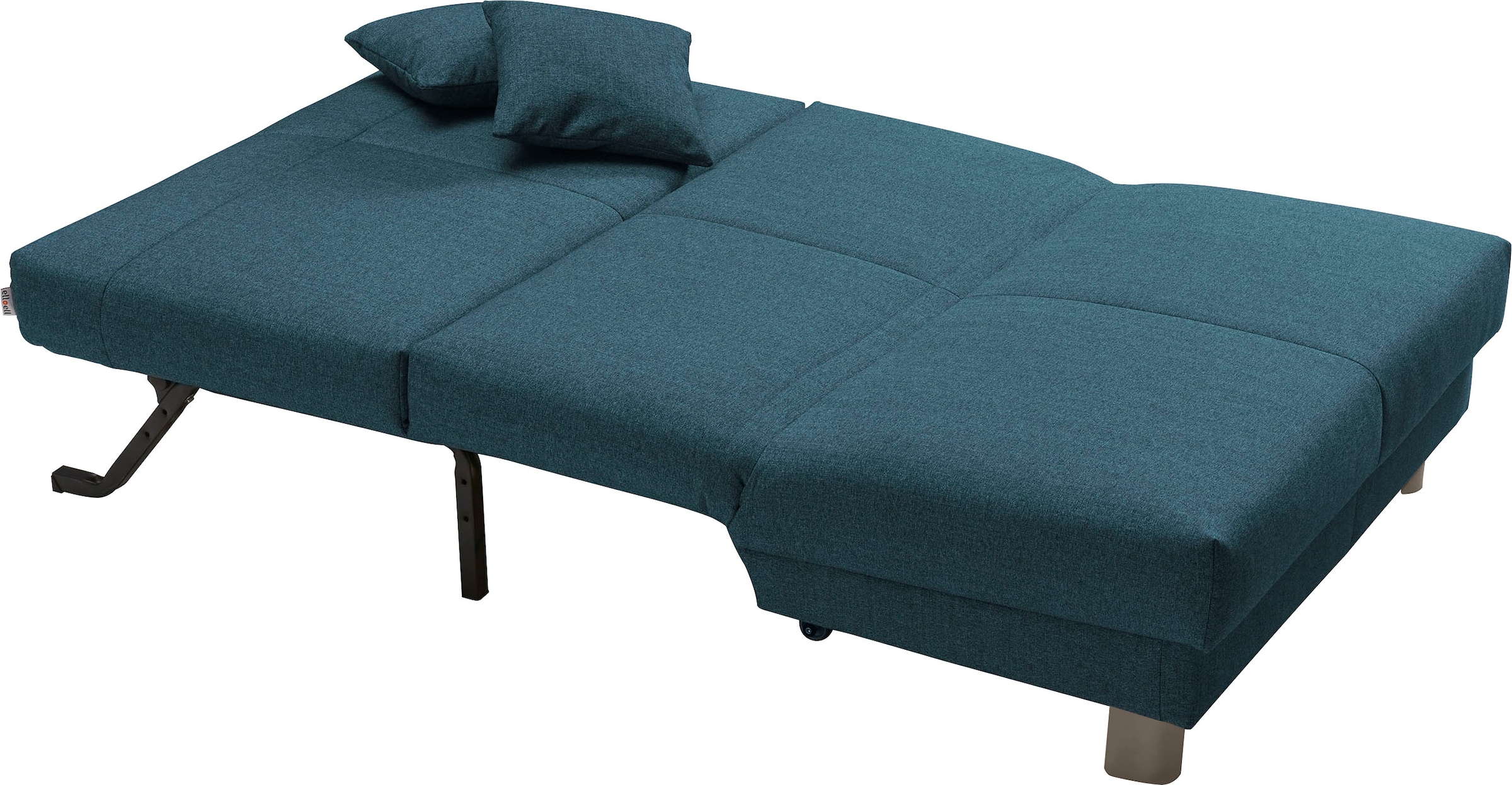 ell + ell Schlafsofa »Enny« Liegefläche Breite 120 oder 140 cm, Liegehöhe 45 cm, Füße alufarben