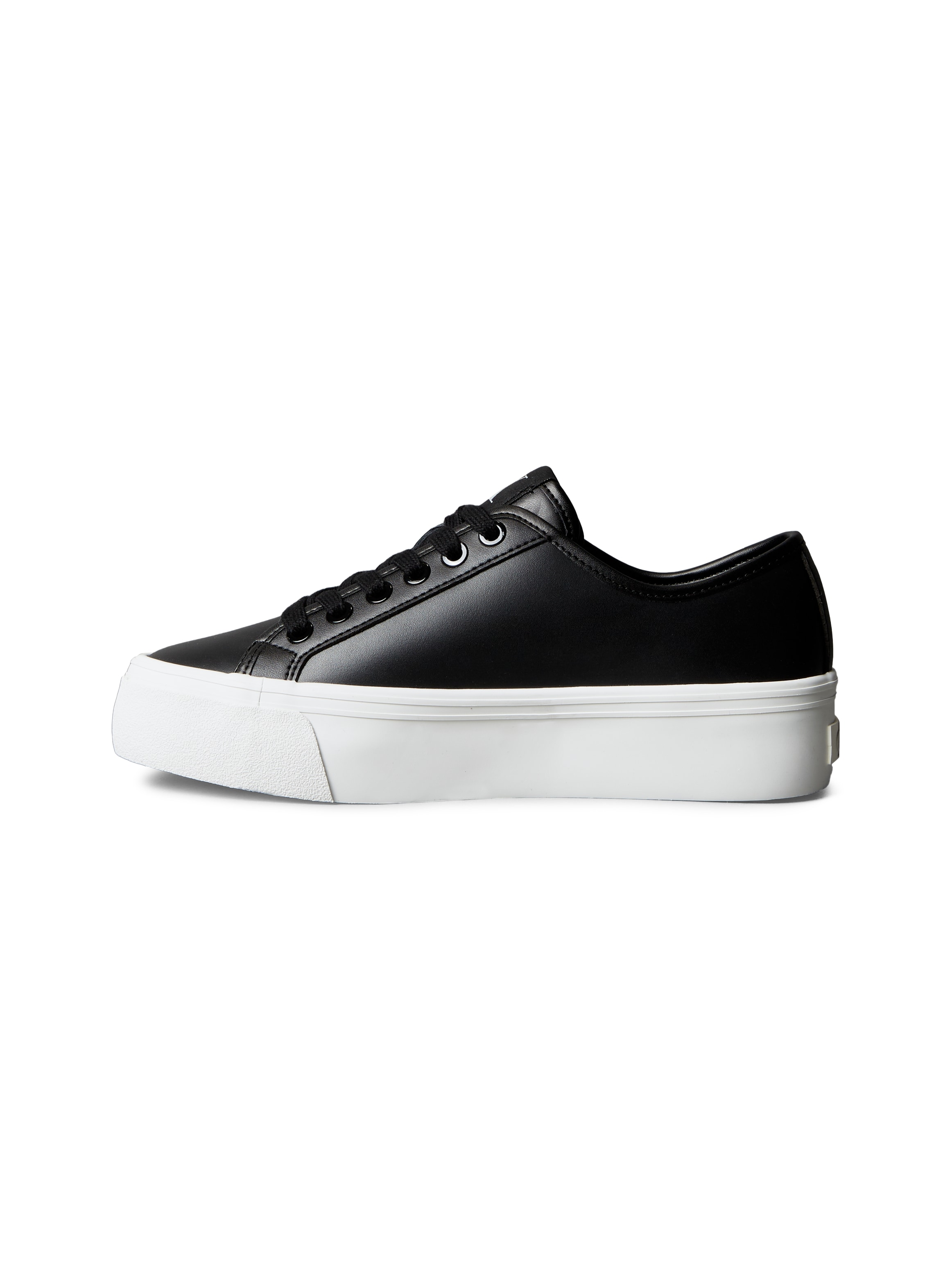 Calvin Klein Jeans Plateausneaker »VULC FLATFORM LTH«, Schnürschuh, Halbschuh, Freizeitsneaker in schlichter Optik